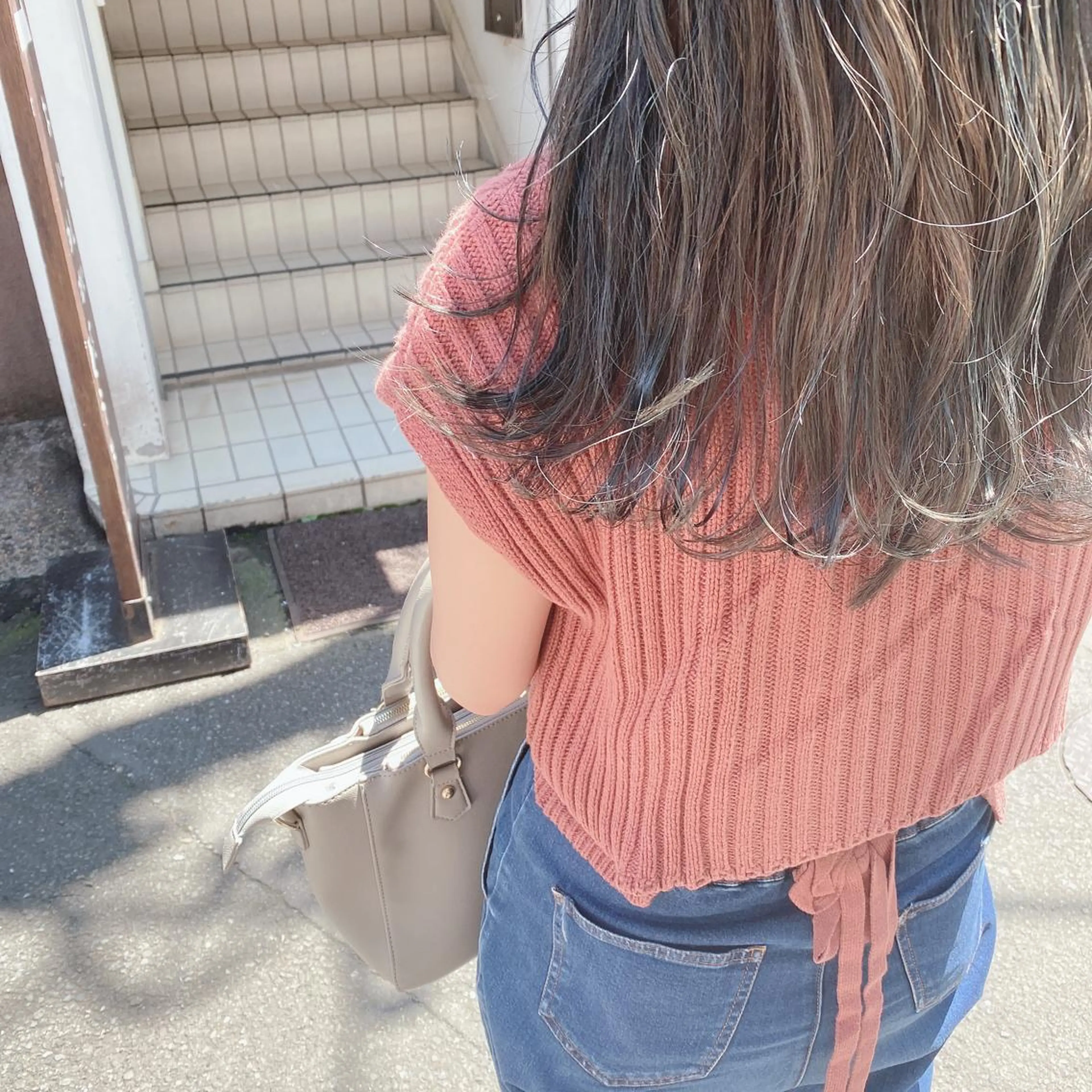 ロング カラー ハイライトカラー ハイライト カットカラーモデル BASSA上石神井店のヘアスタイル