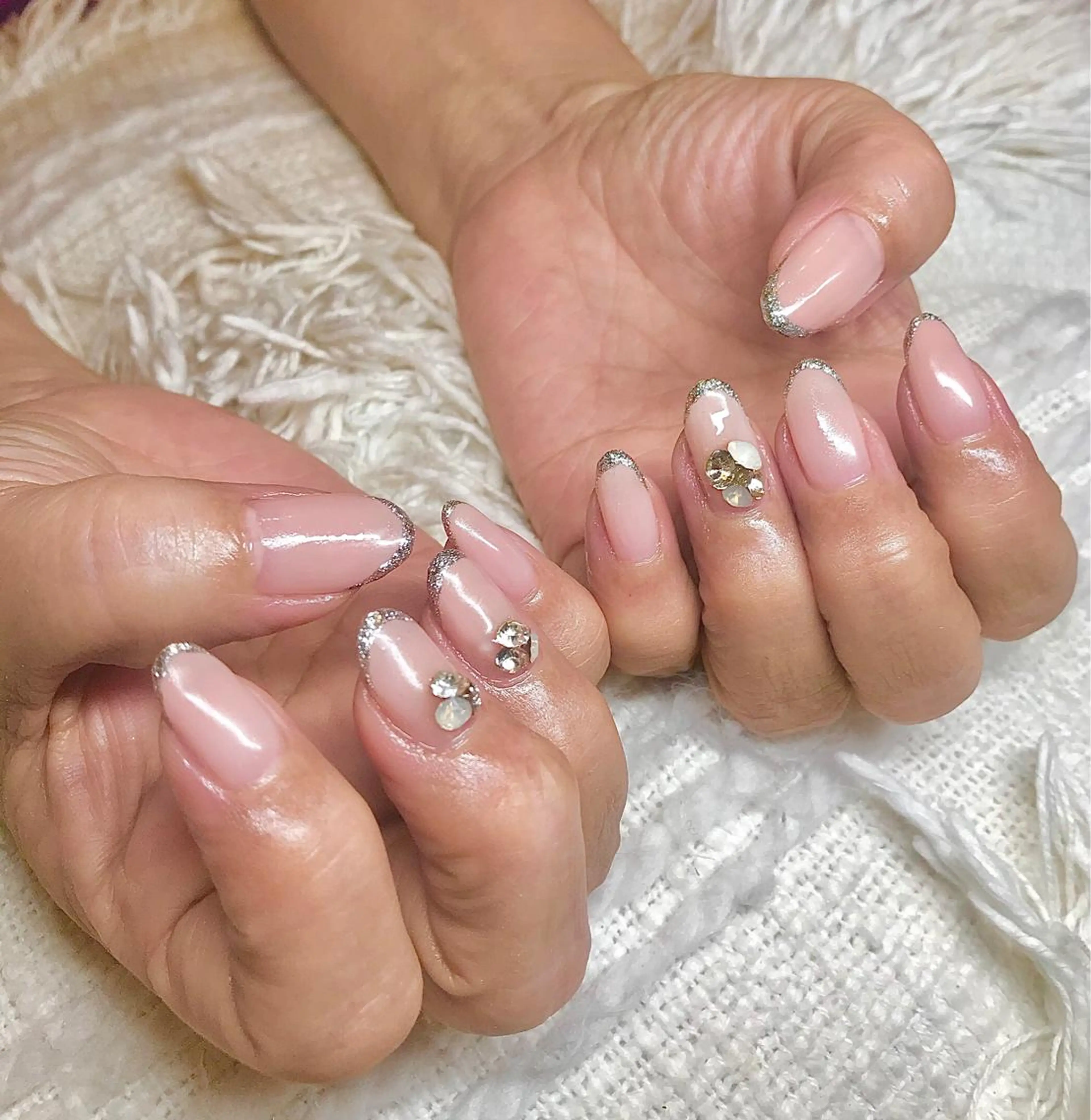 セミロング カラー パーマ ヘアアレンジ キッズ ネイル マツエク・マツパ ベージュカラー nail&eye Aoのマツエク・マツパデザイン