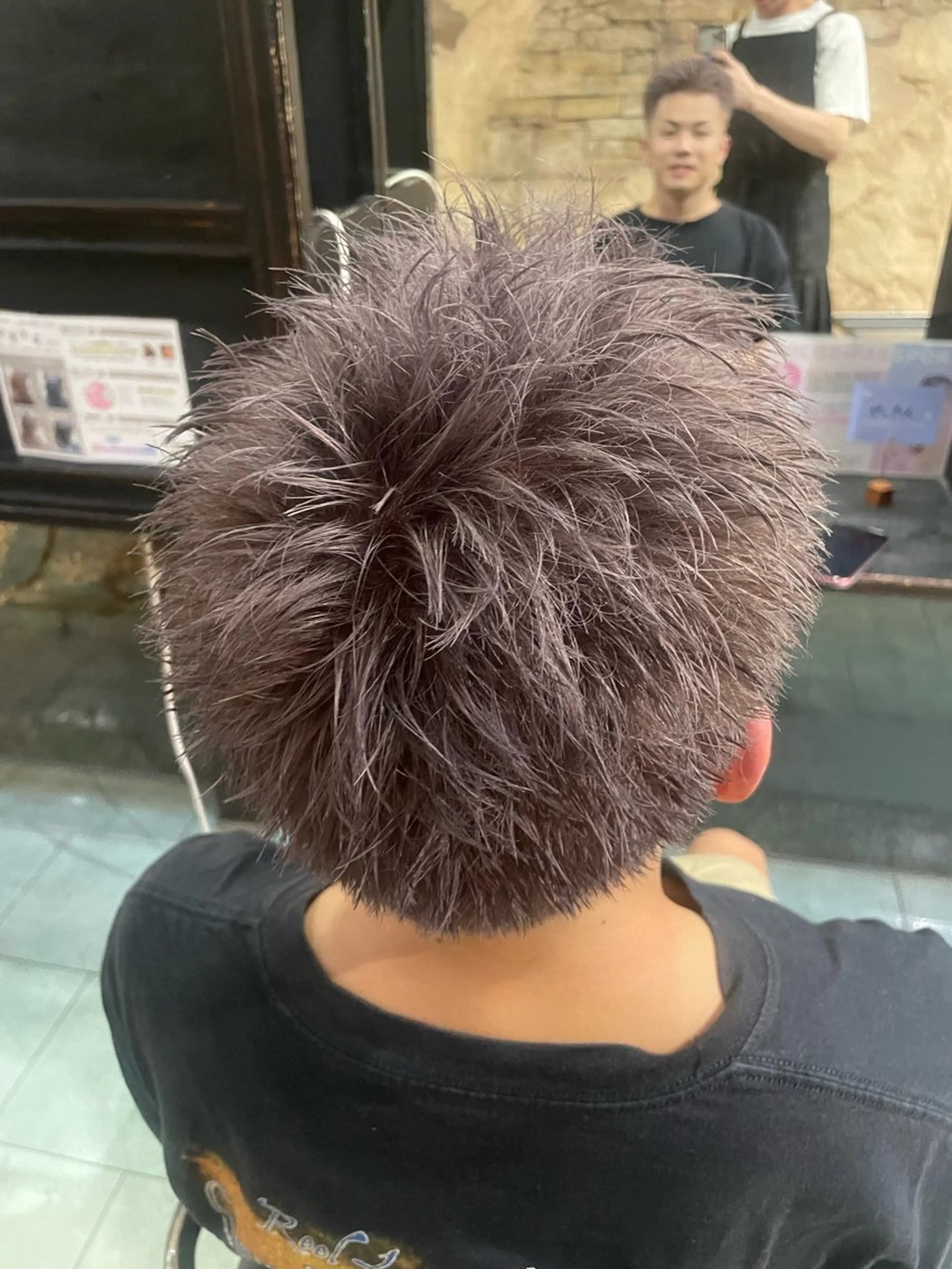 ショート カラー メンズ 高崎／ブリーチ/ 齋藤充呂のヘアスタイル