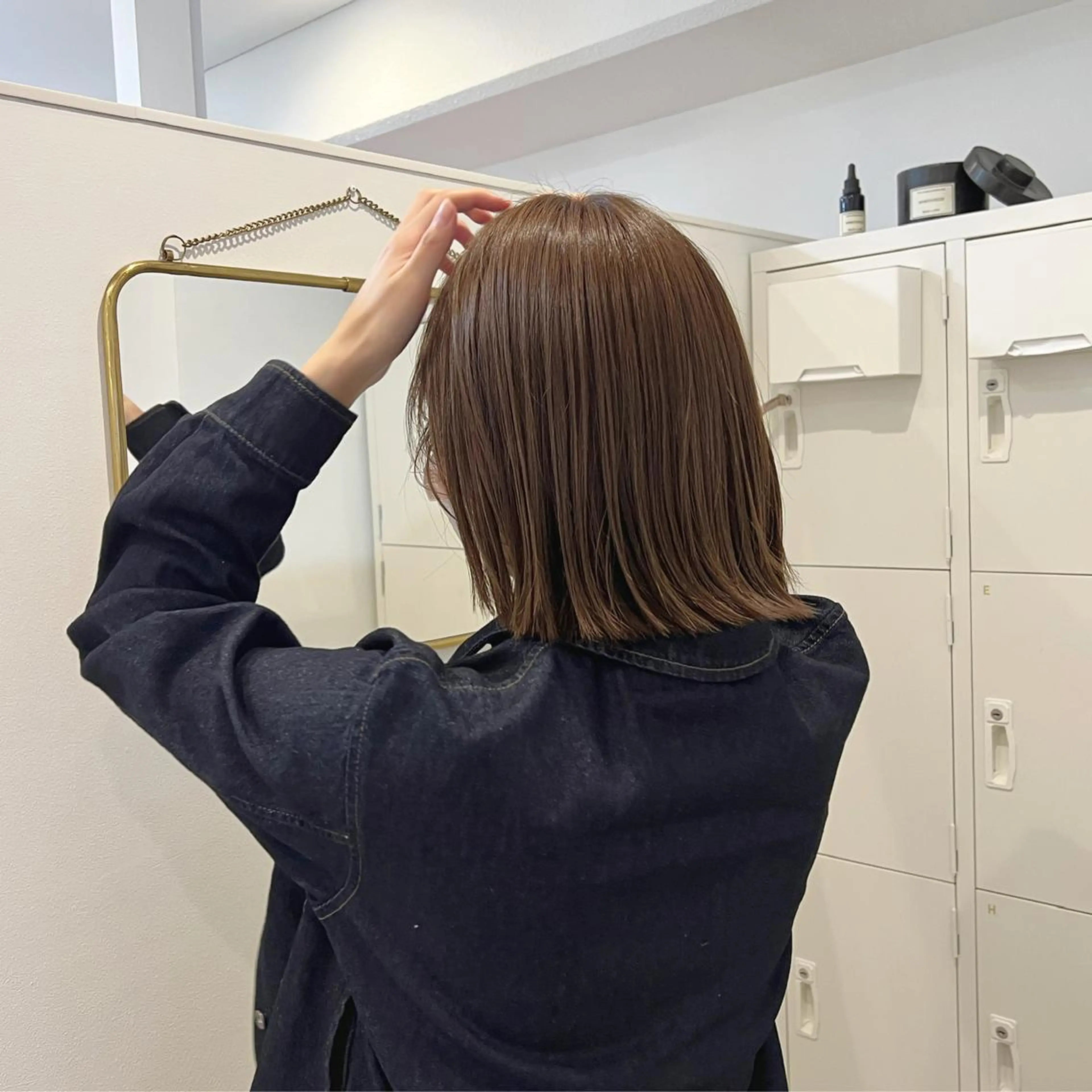 ミディアム カラー ショート・ボブパーマ 指名No.1かけるのヘアスタイル