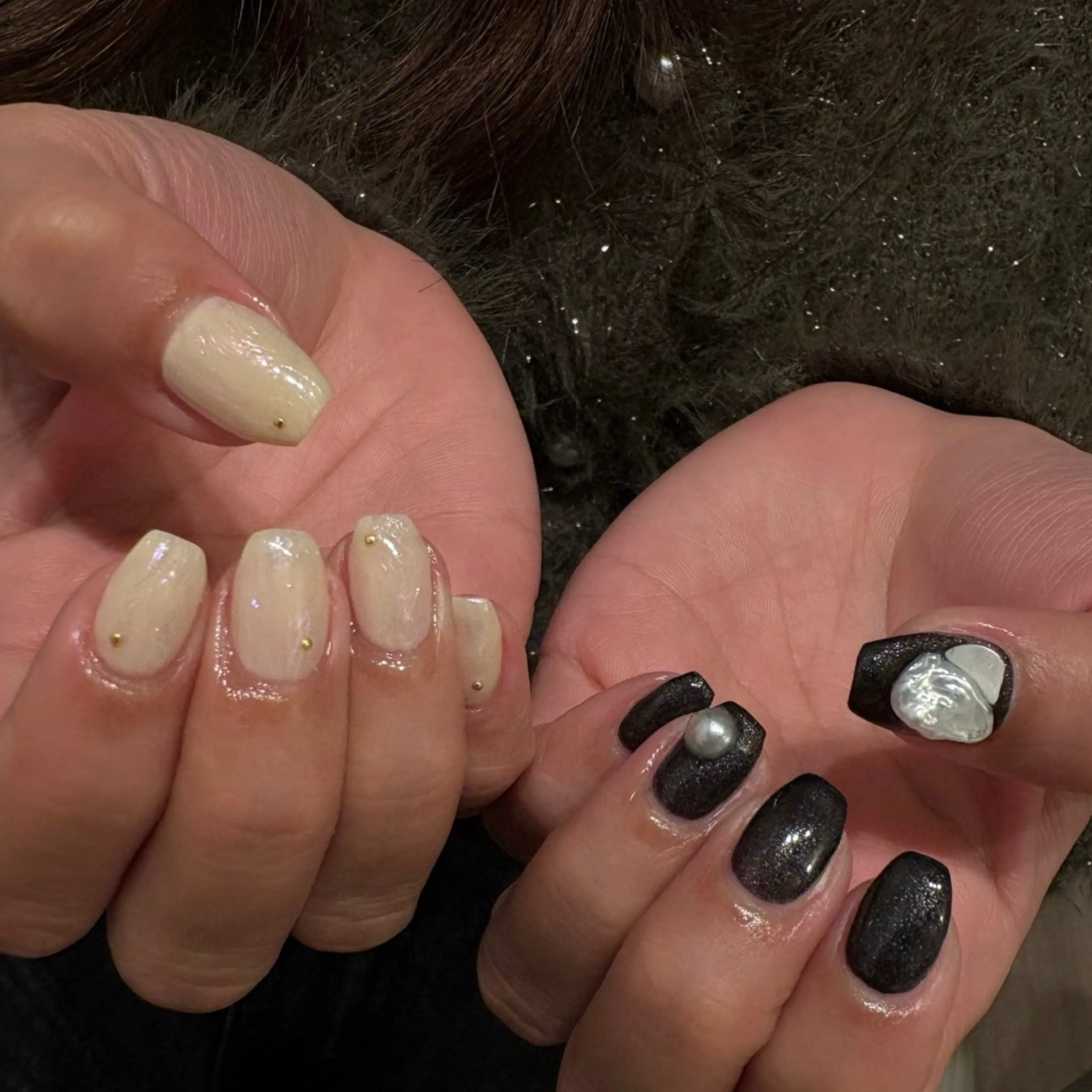 ネイル ニュアンスネイル シンプルネイル ハンドネイル amuse 手書きニュアンスのネイルデザイン