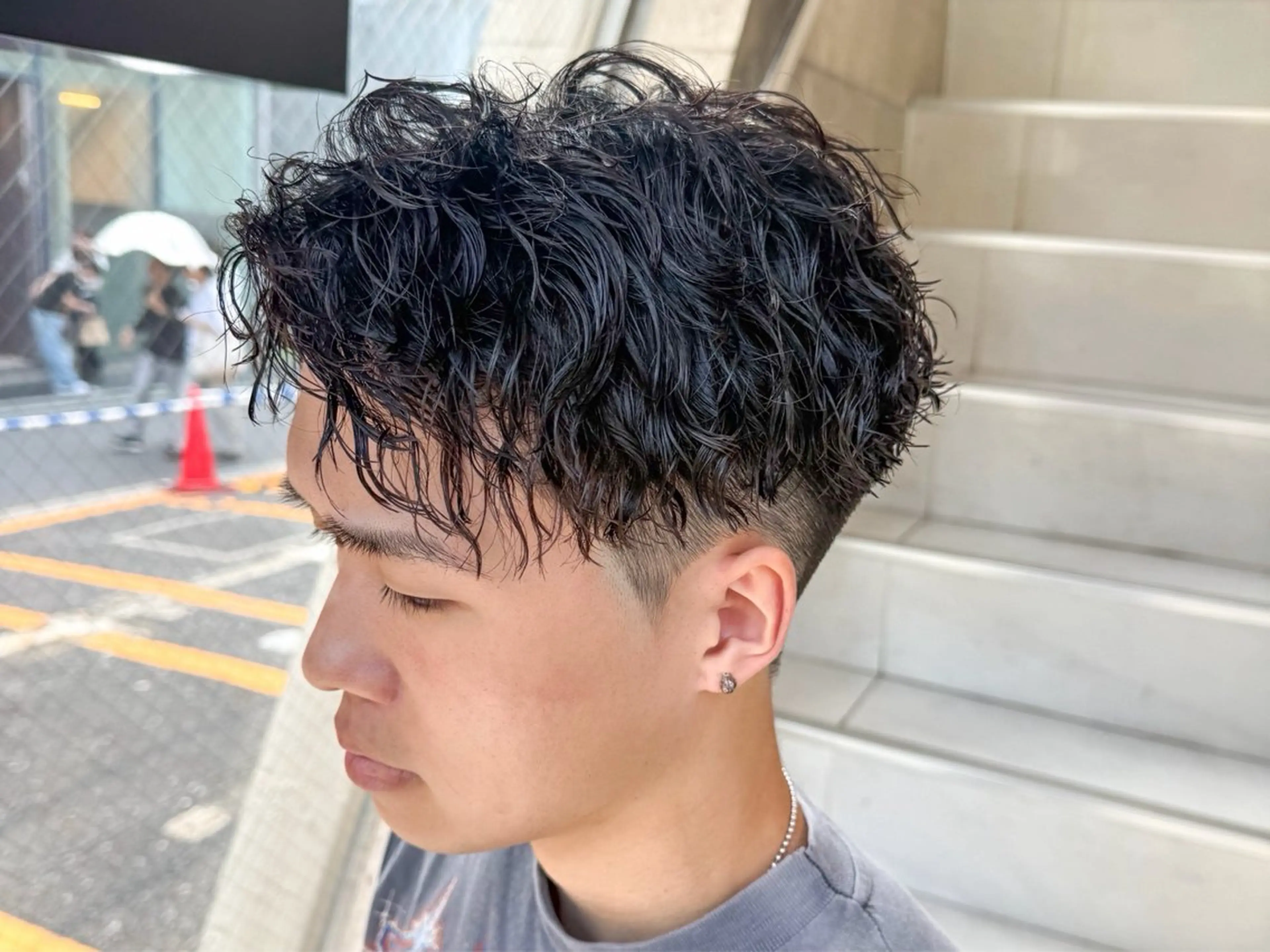 ショート パーマ メンズ カット パーマ トリートメント ツイスパ/メンズ パーマ/歩夢のヘアスタイル