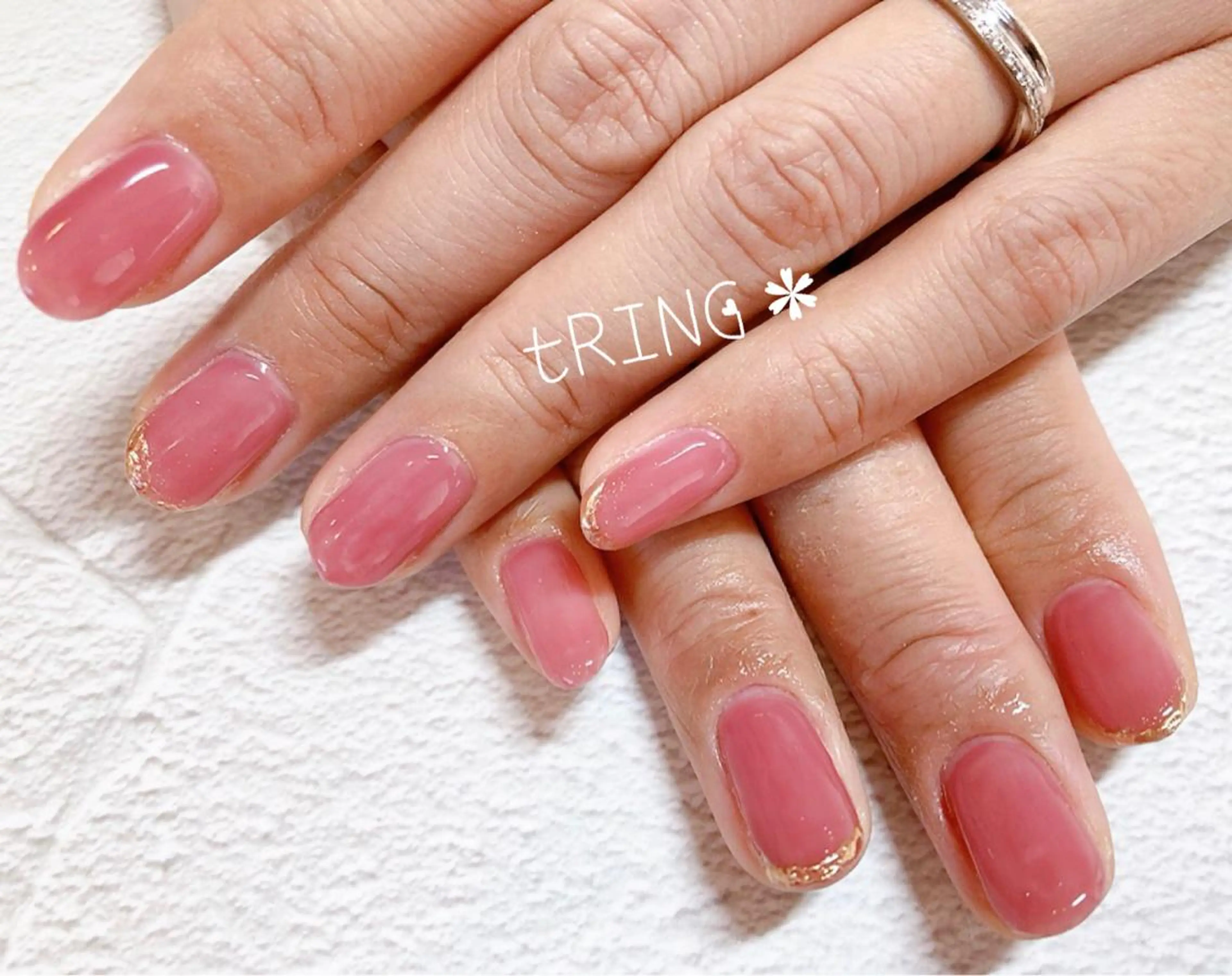 ネイル ハンドネイル tRING＊ しいの木台のネイルデザイン