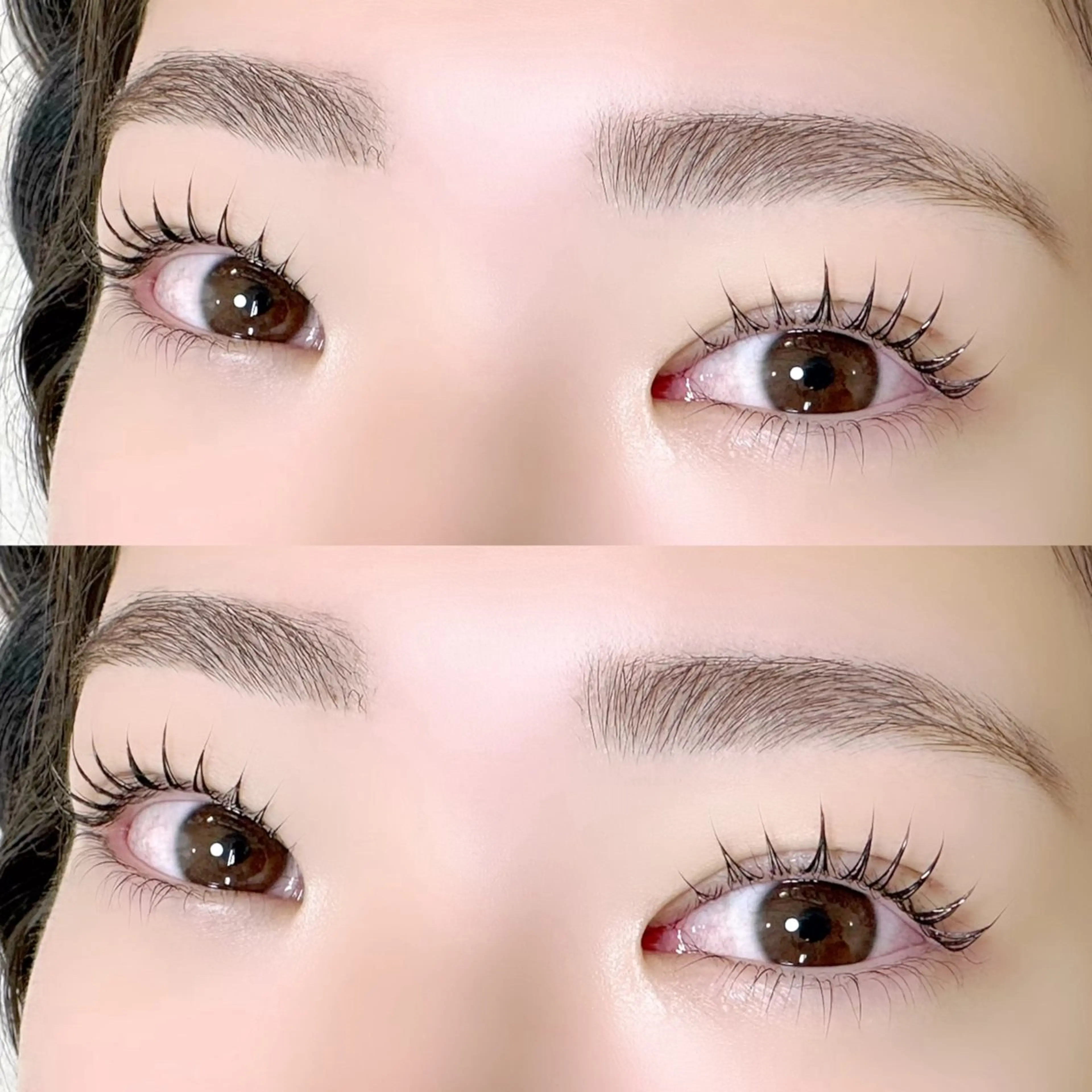 マツエク・マツパ Dカール 下まつげエクステ 一重×まつ毛パーマ マツパ alice tokyo中山★のマツエク・マツパデザイン