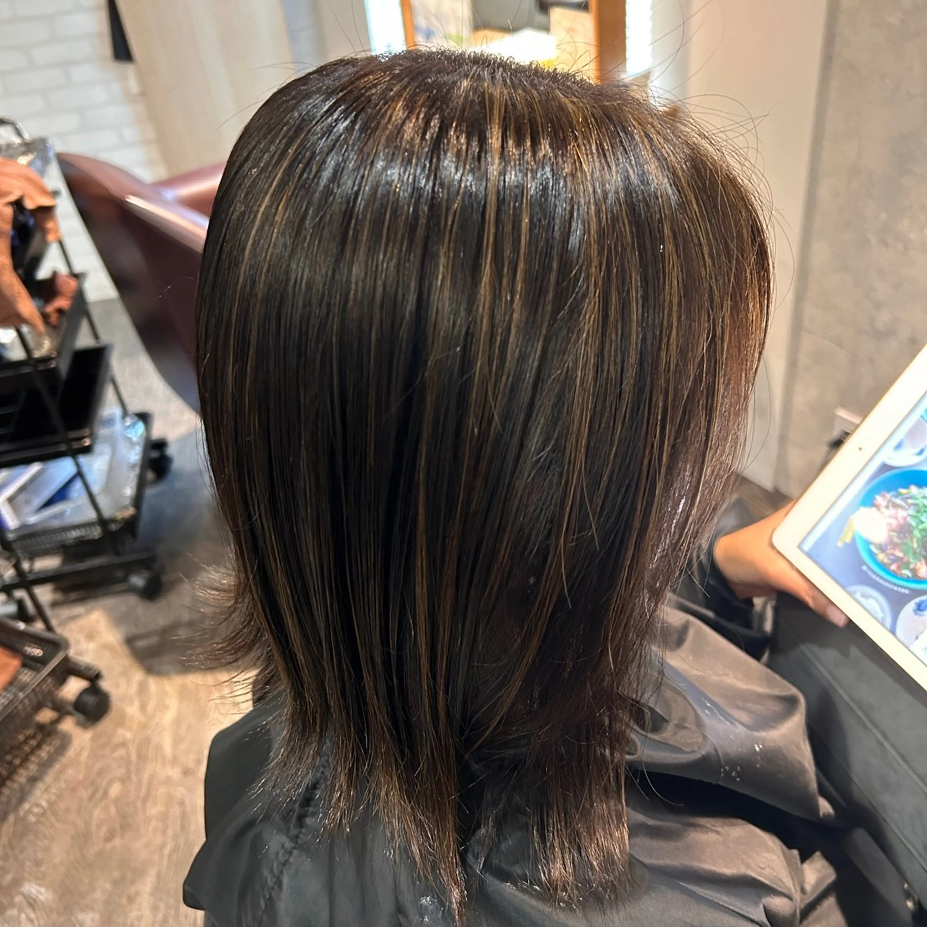 ミディアム カラー ブリーチ/アレンジ/ 19歳/新宿/アリルのヘアスタイル