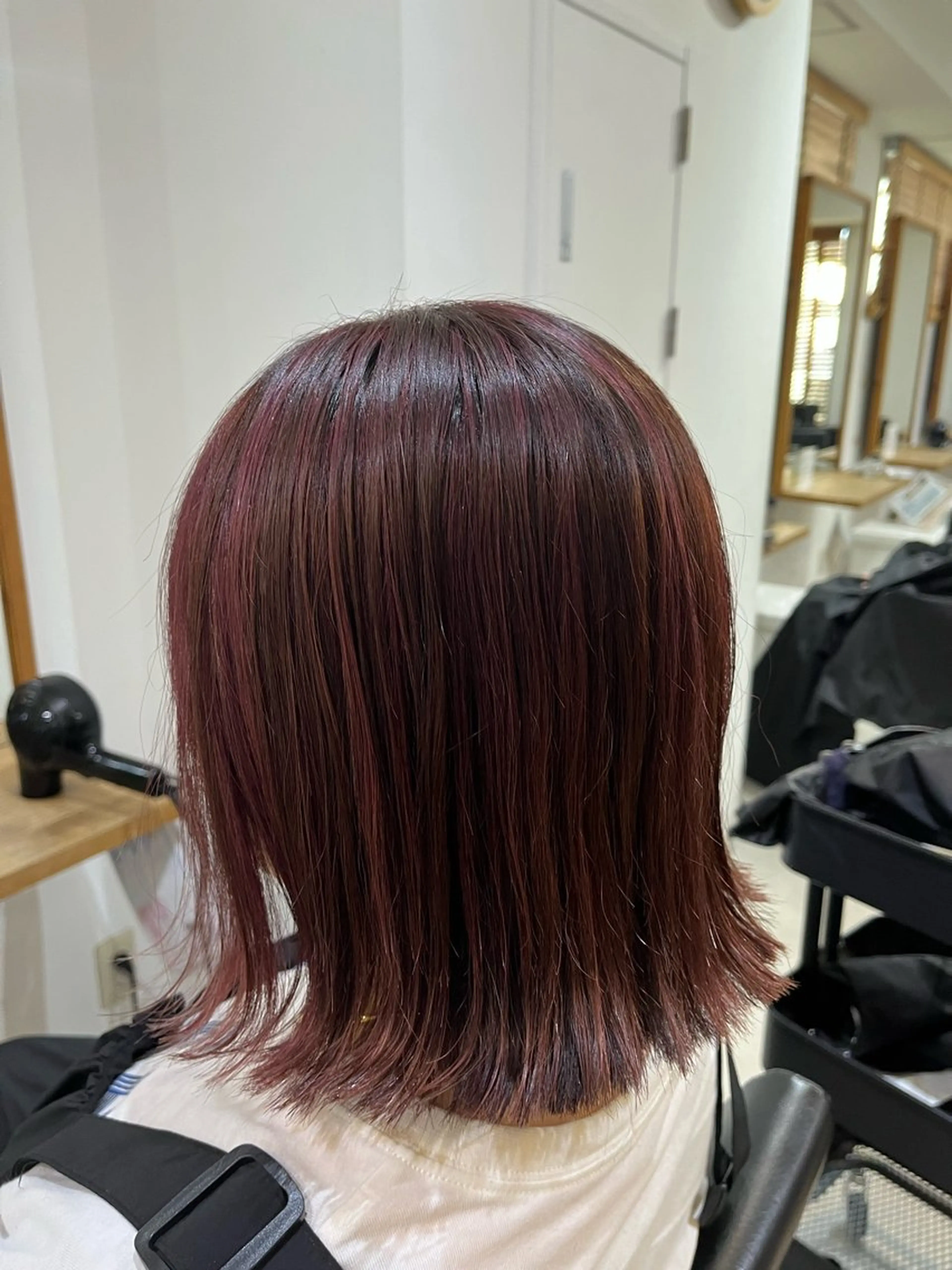 ミディアム カラー ✨🎨ブリーチなし 透明感カラー✨美友のヘアスタイル