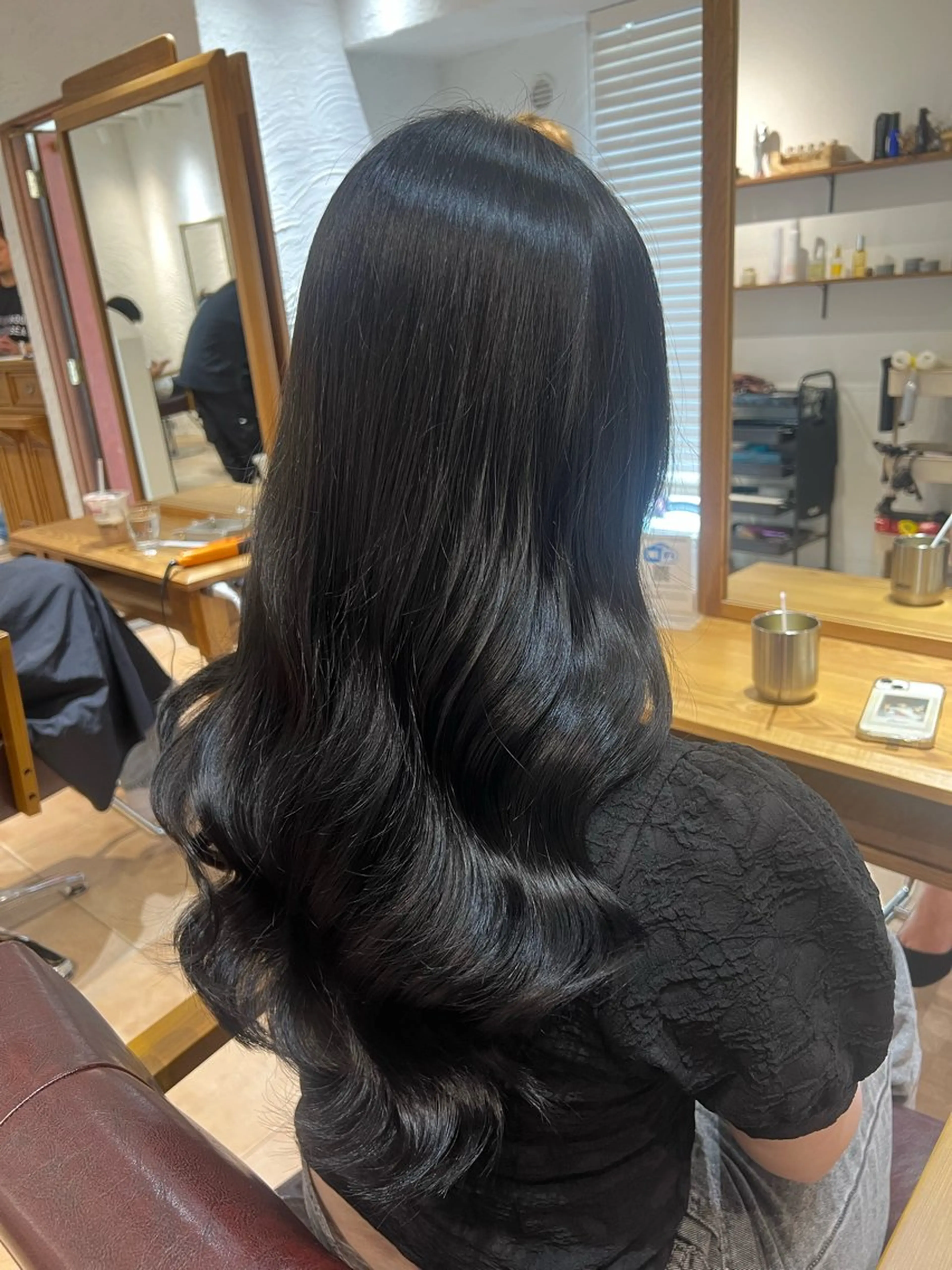 セミロング カラー 🥀韓国ヘア🥀 宮津真菜のヘアスタイル