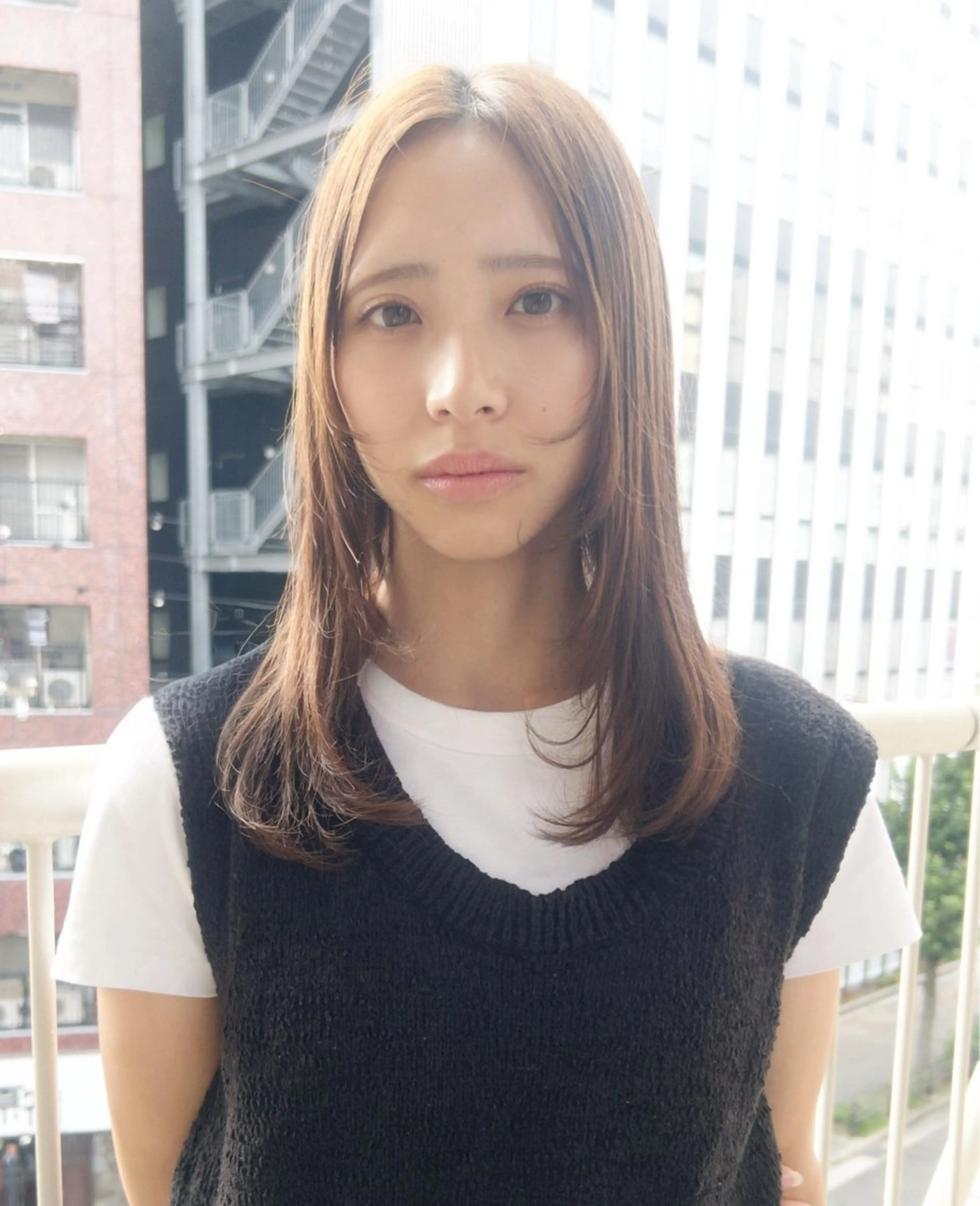 カラー ヘアアレンジ 船坂 詩乃のヘアスタイル