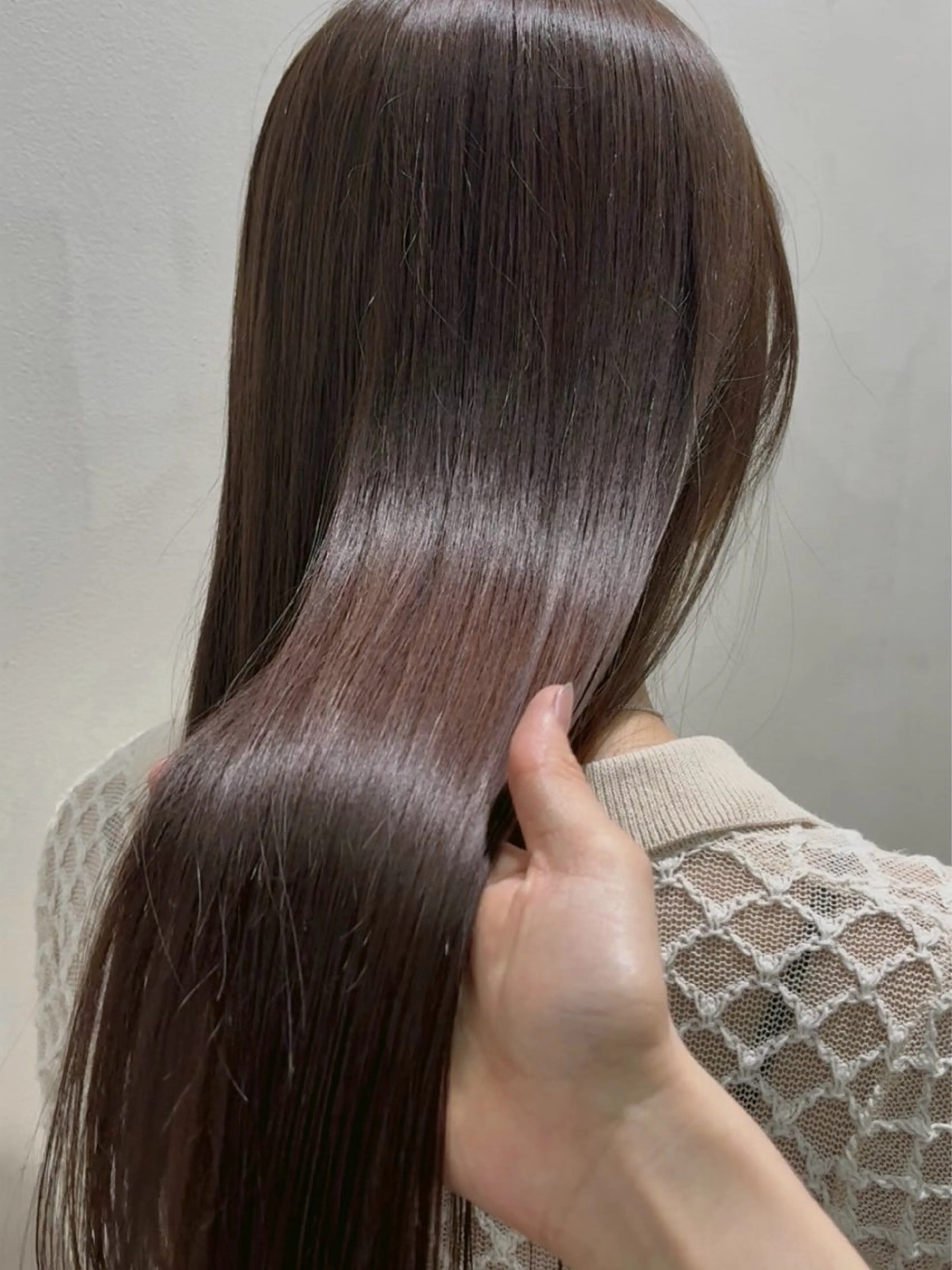 ロング カラー パーマ/カラーモデル ななほのヘアスタイル