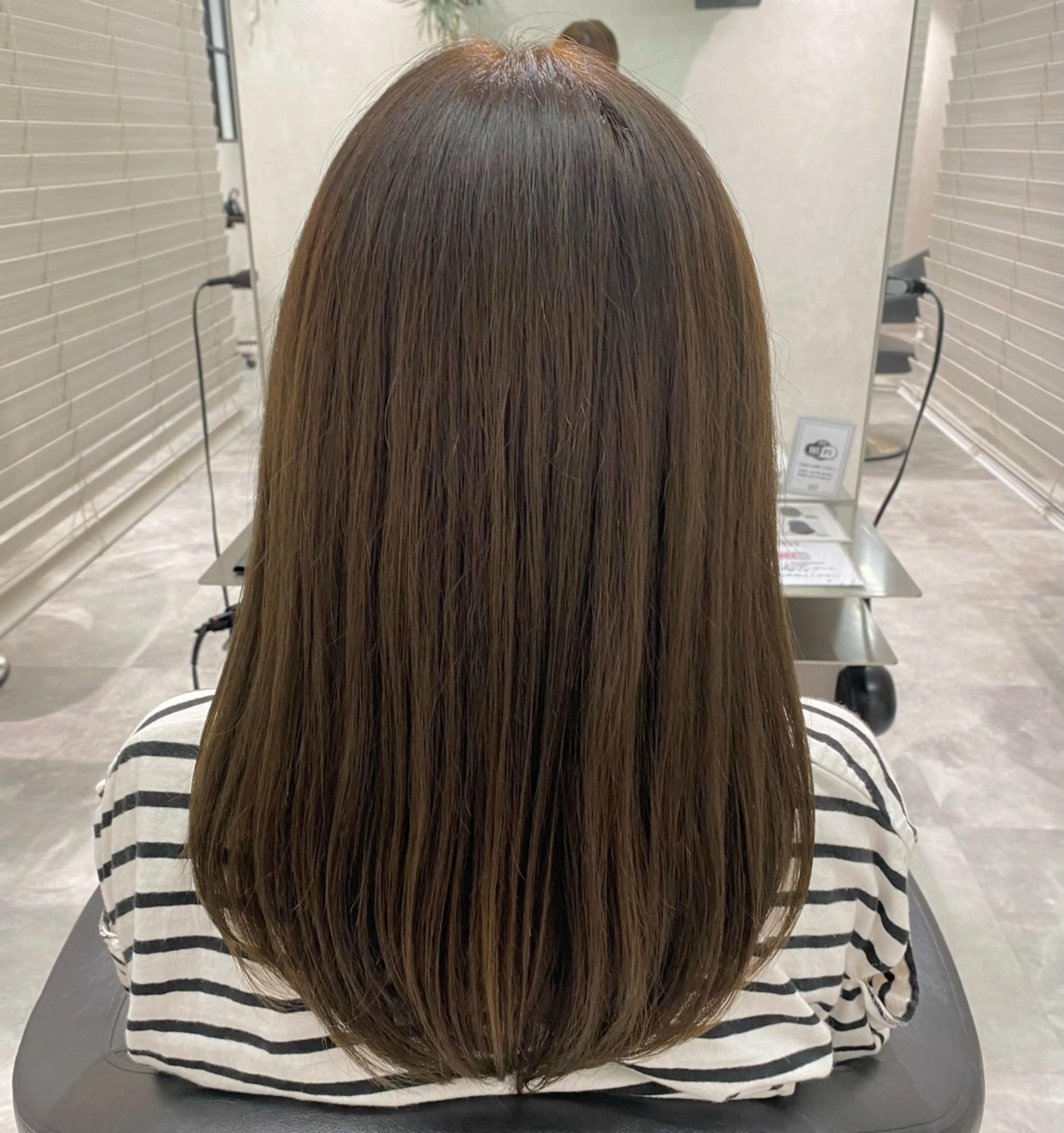 《1日2名様限定🫧》カット＋アドミオカラー＋髪質改善酸性ストレート＋TOKIOトリートメント♡の写真