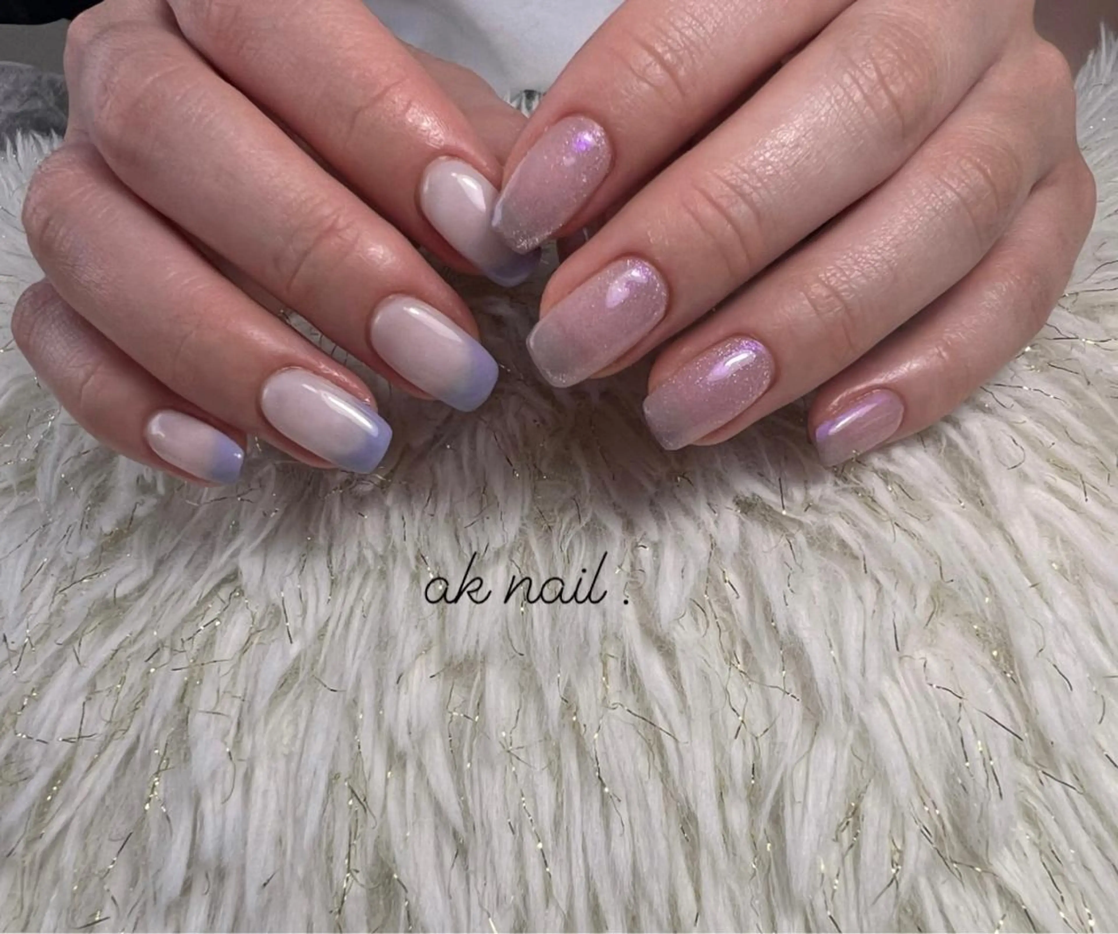 ミディアム ネイル ハンドネイル ak nail .のネイルデザイン