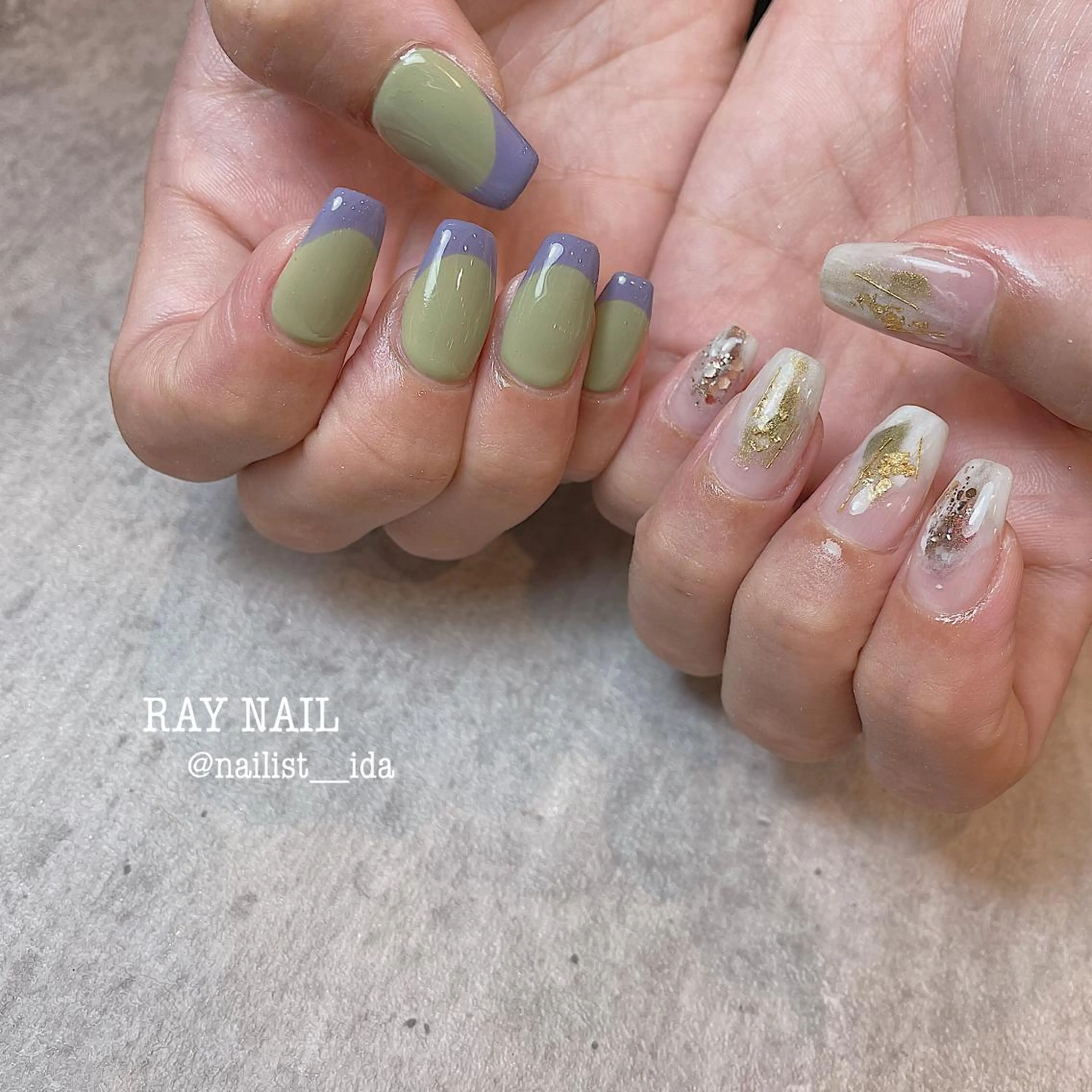 ネイル フレンチネイル ニュアンスネイル Arowa 伊田のネイルデザイン