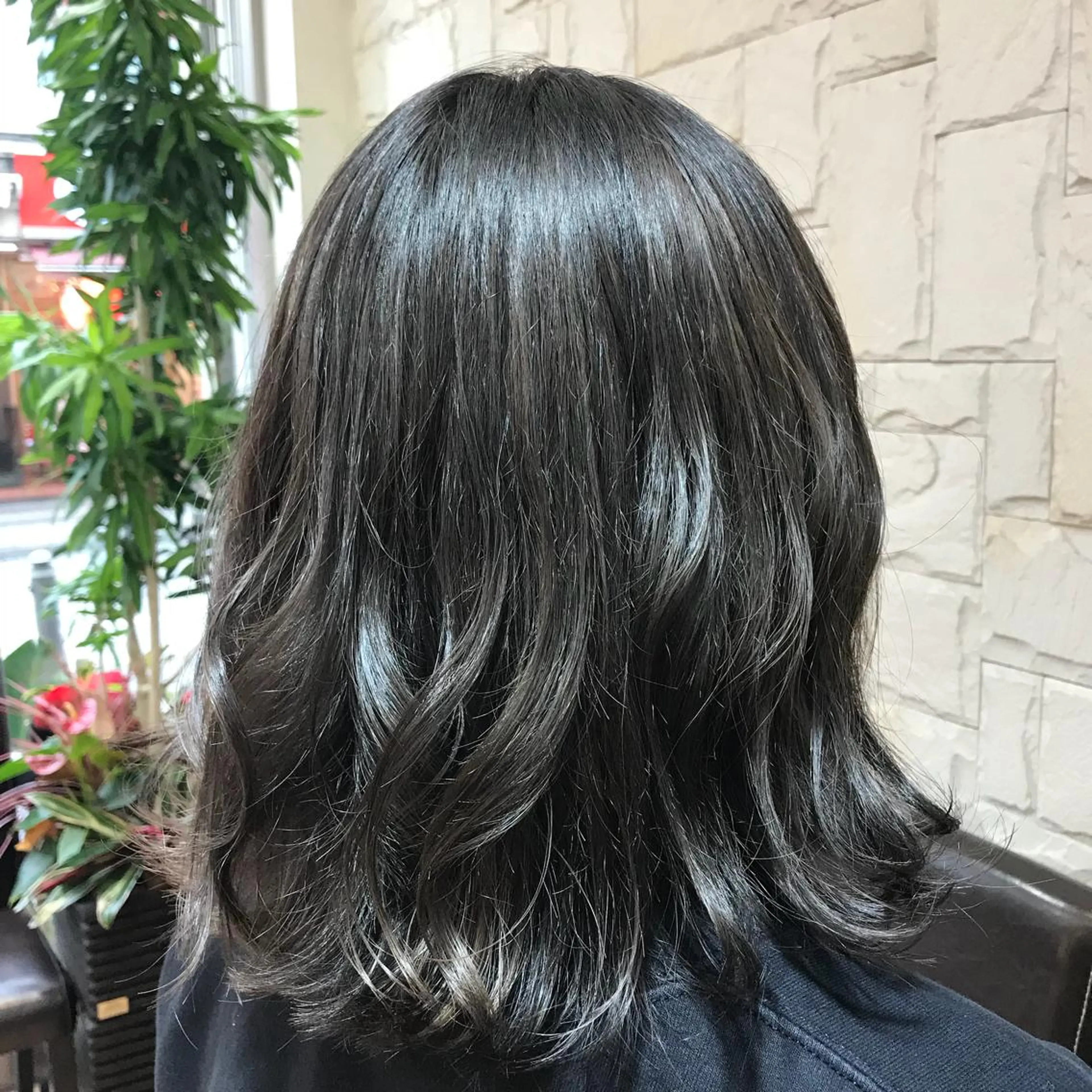 ミディアム カラー 🥛洒落髪小顔cut なら龍崎🥛のヘアスタイル