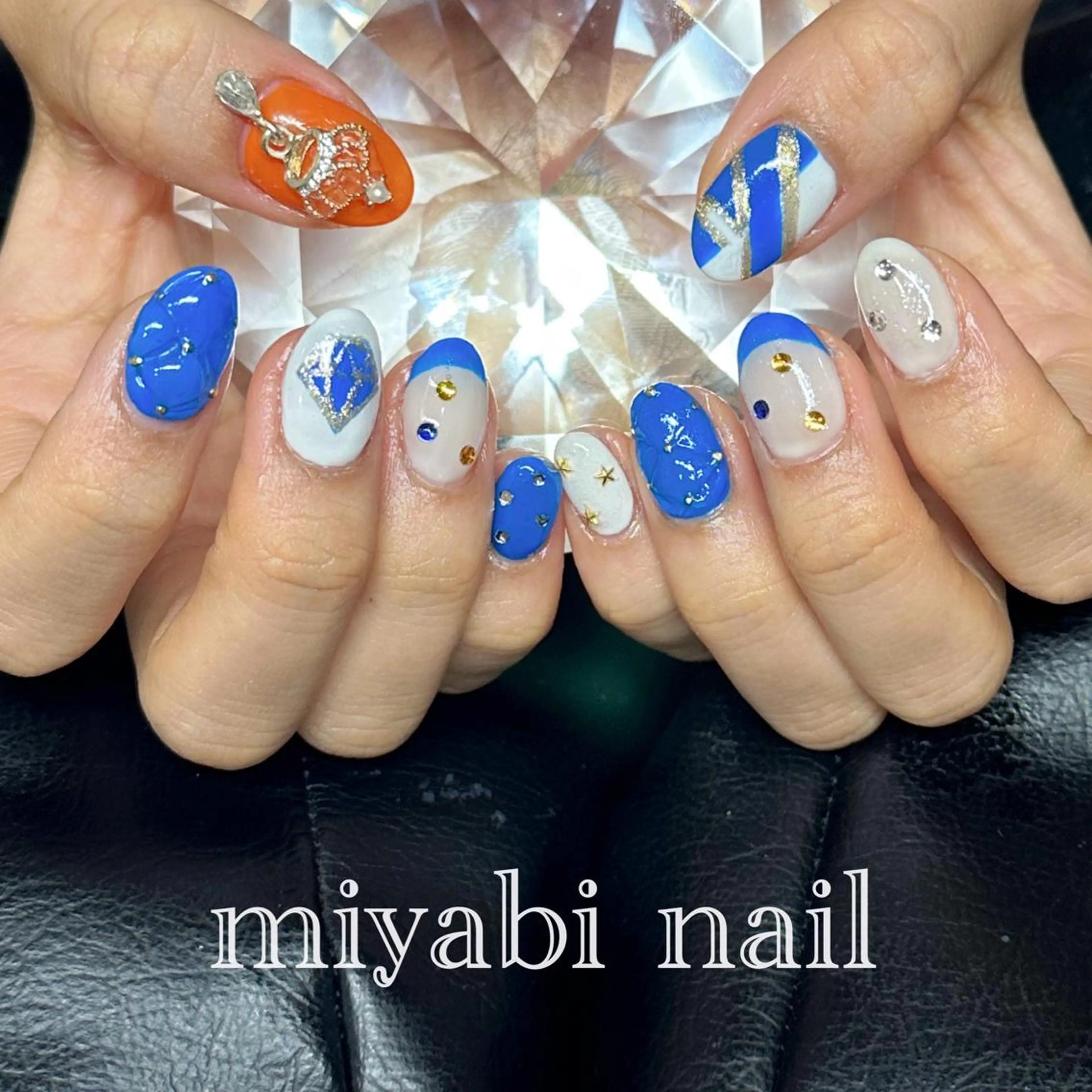 ネイル ジェルネイル 持ち込み 春ネイル miyabi nail 桂川駅近くのネイルデザイン