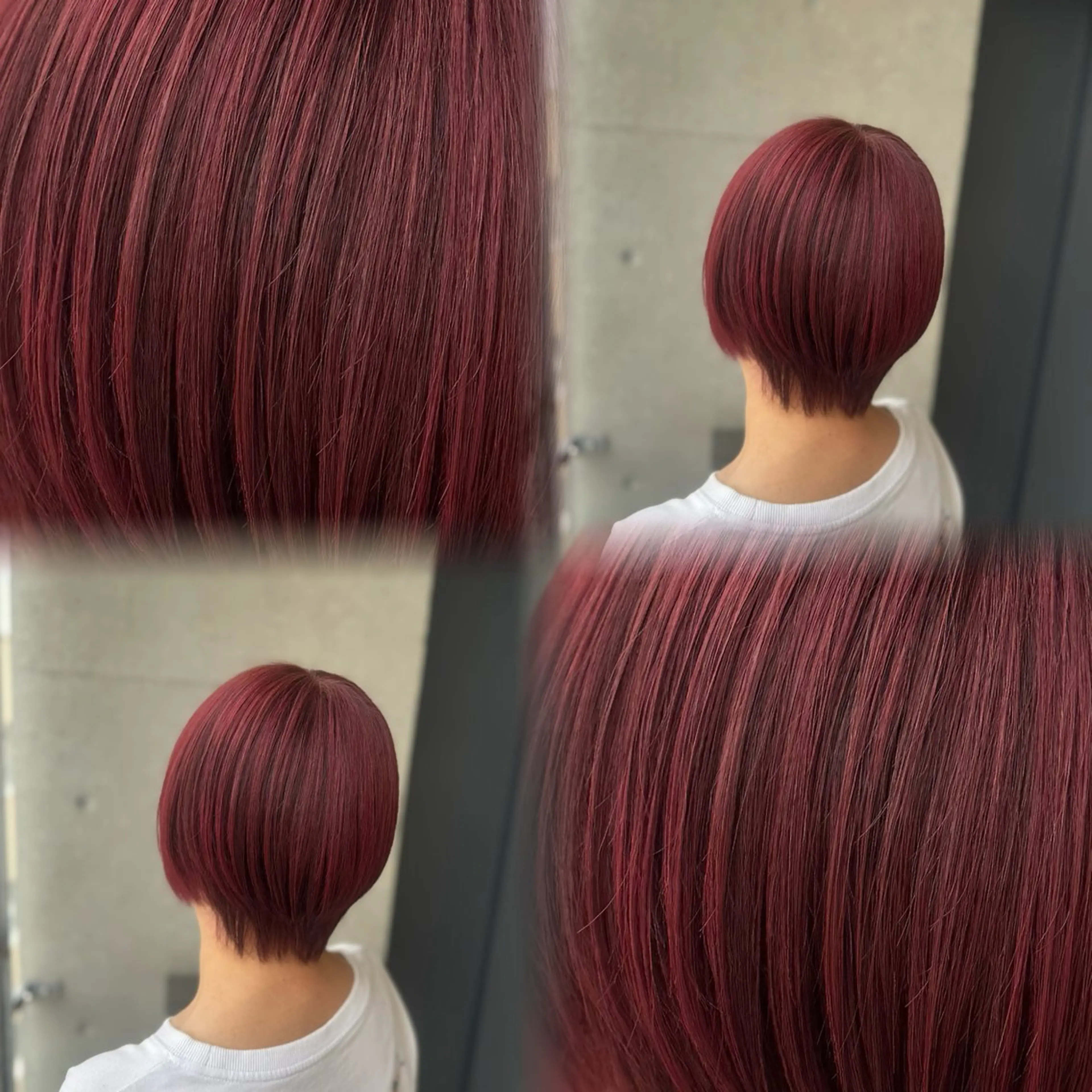 ショート カラー ヘアカラー 髙橋 李里亜のヘアスタイル