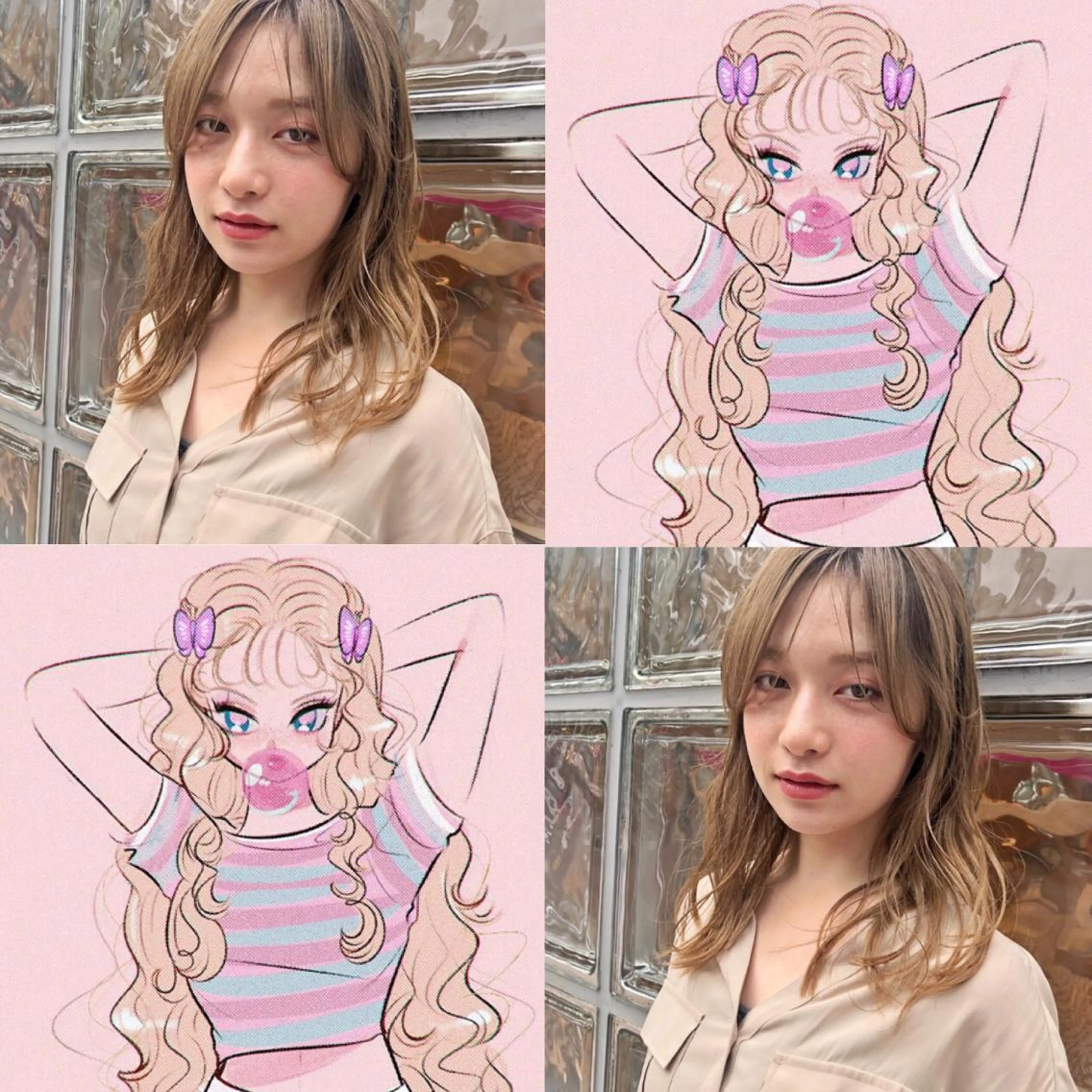 セミロング カラー パーマ ヘアアレンジ メンズ ネイル マツエク・マツパ メンズブリーチ メンズハイトーン ブリーチ ケアブリーチ ハイトーンカラー レイヤーカット指名 No.1💖マユカのヘアスタイル