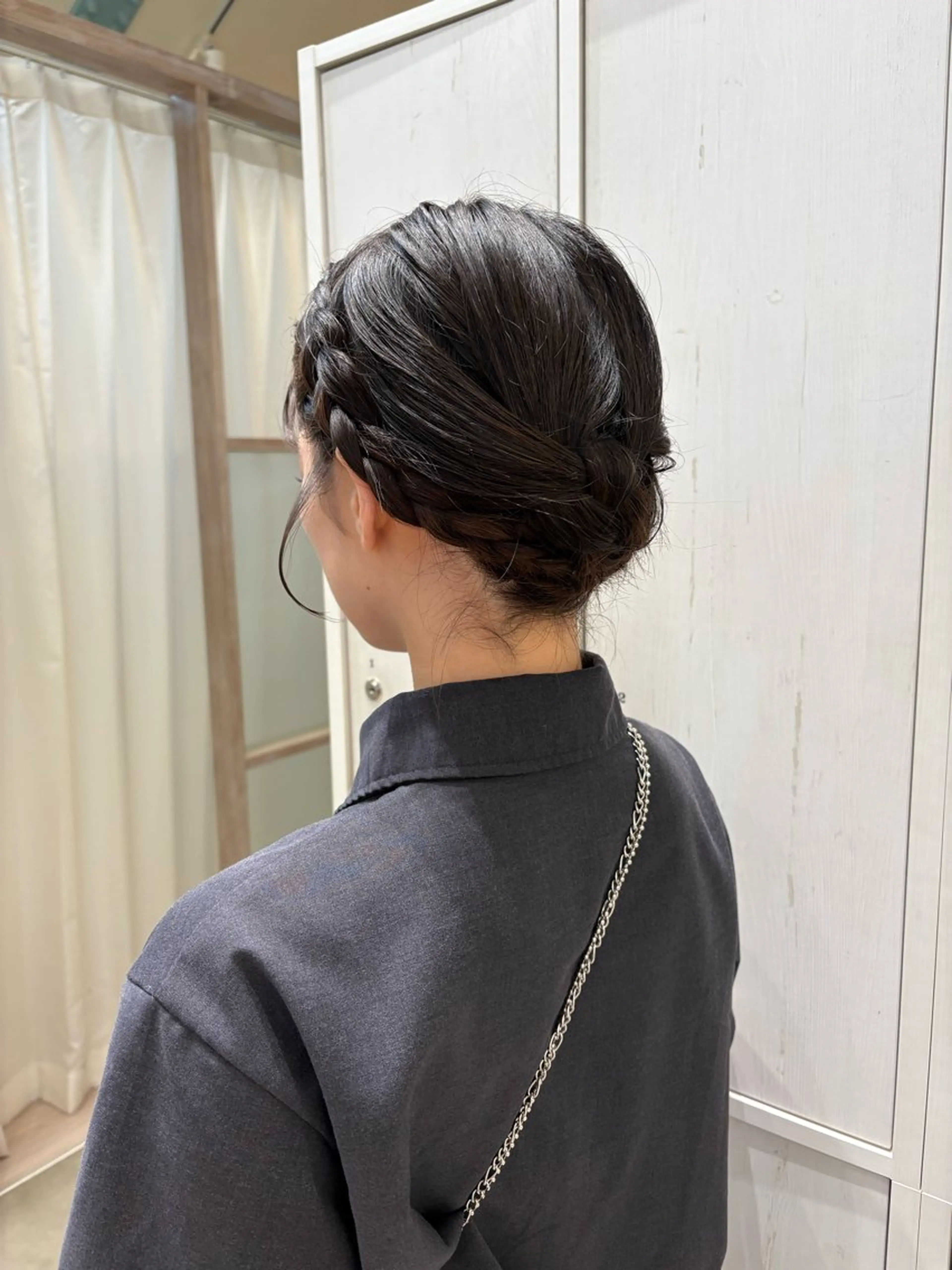 ミディアム ヘアセット つちだ ゆうひ / 暗髪カラー⟡.·のヘアスタイル