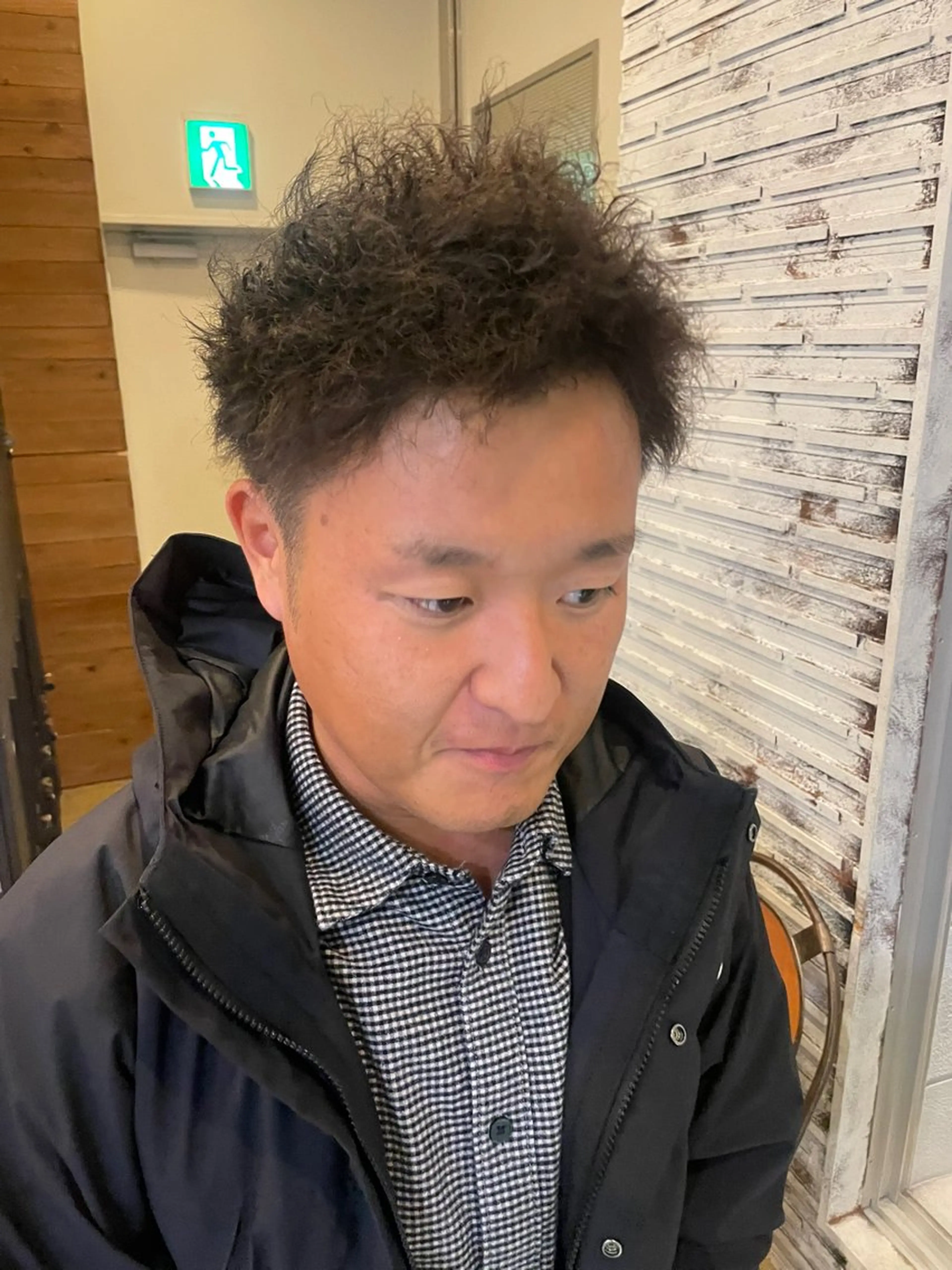 ショート パーマ メンズ パーマ特化 motooのヘアスタイル