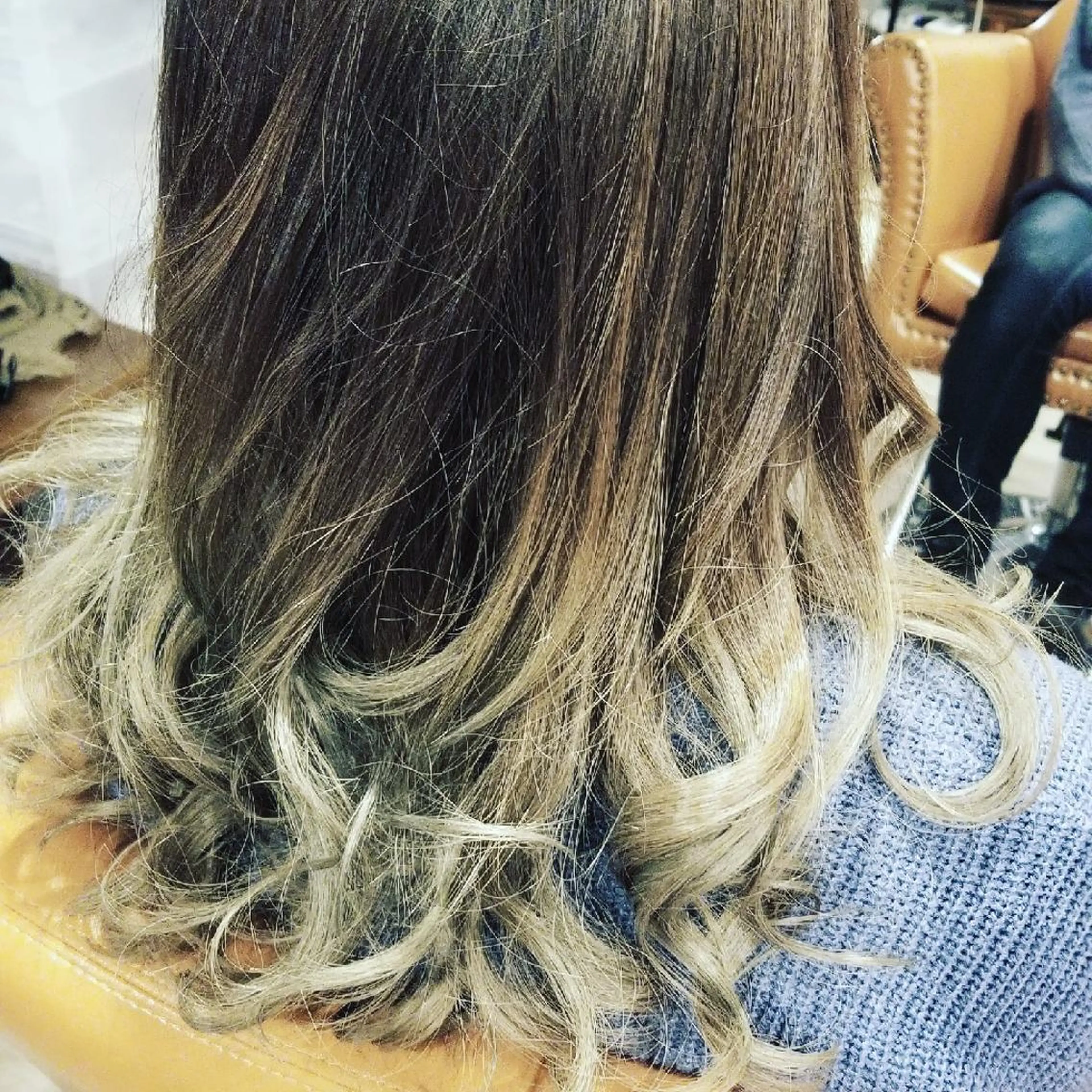 ロング カラー アディクシーカラー バレイヤージュ グラデーションカラー ハイライトカラー イルミナカラー ヘアカラー spa hair  ark 富井直美のヘアスタイル