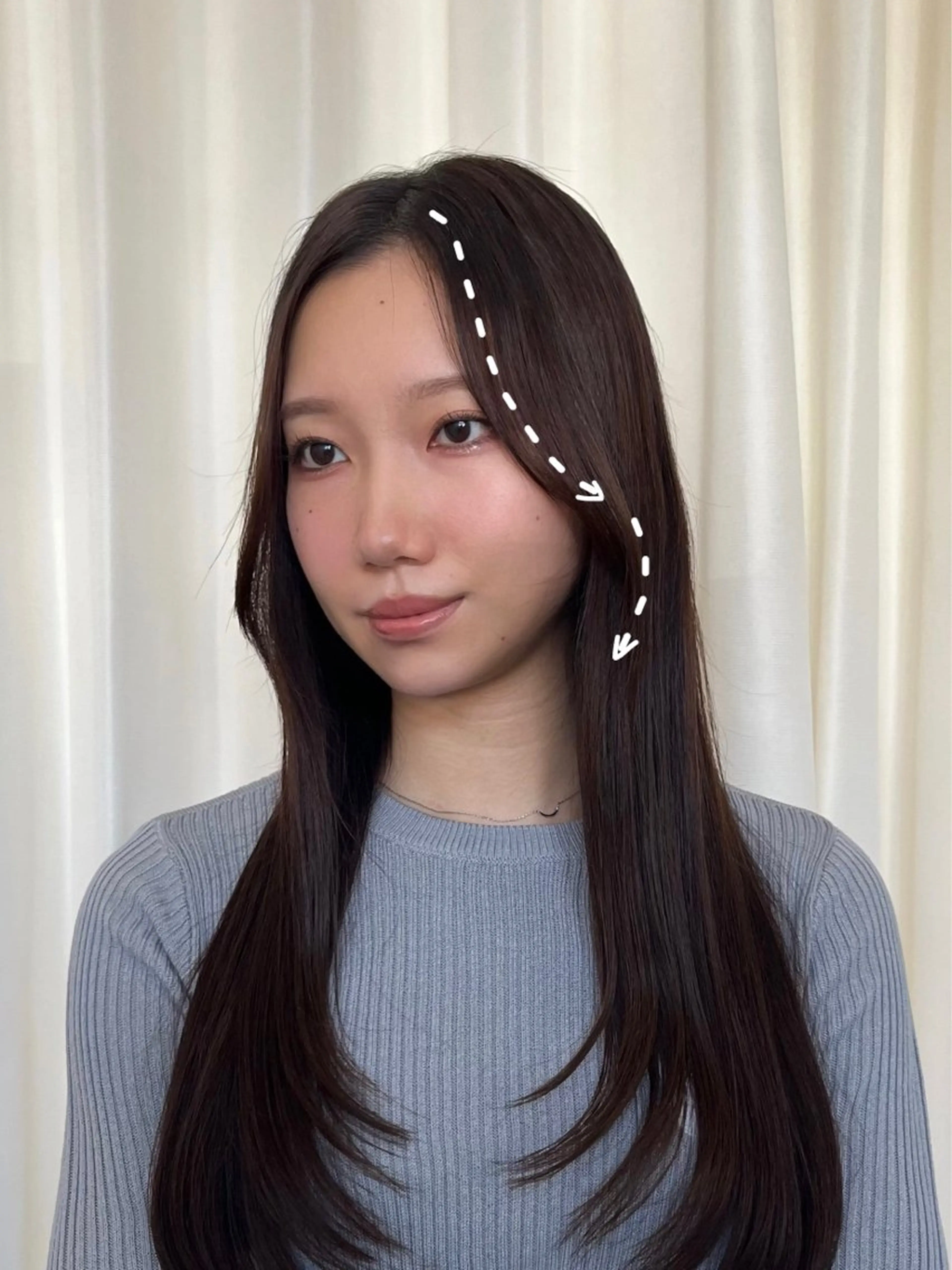 ロング 顔まわり/オフィス カラー/青栁優🔆のヘアスタイル