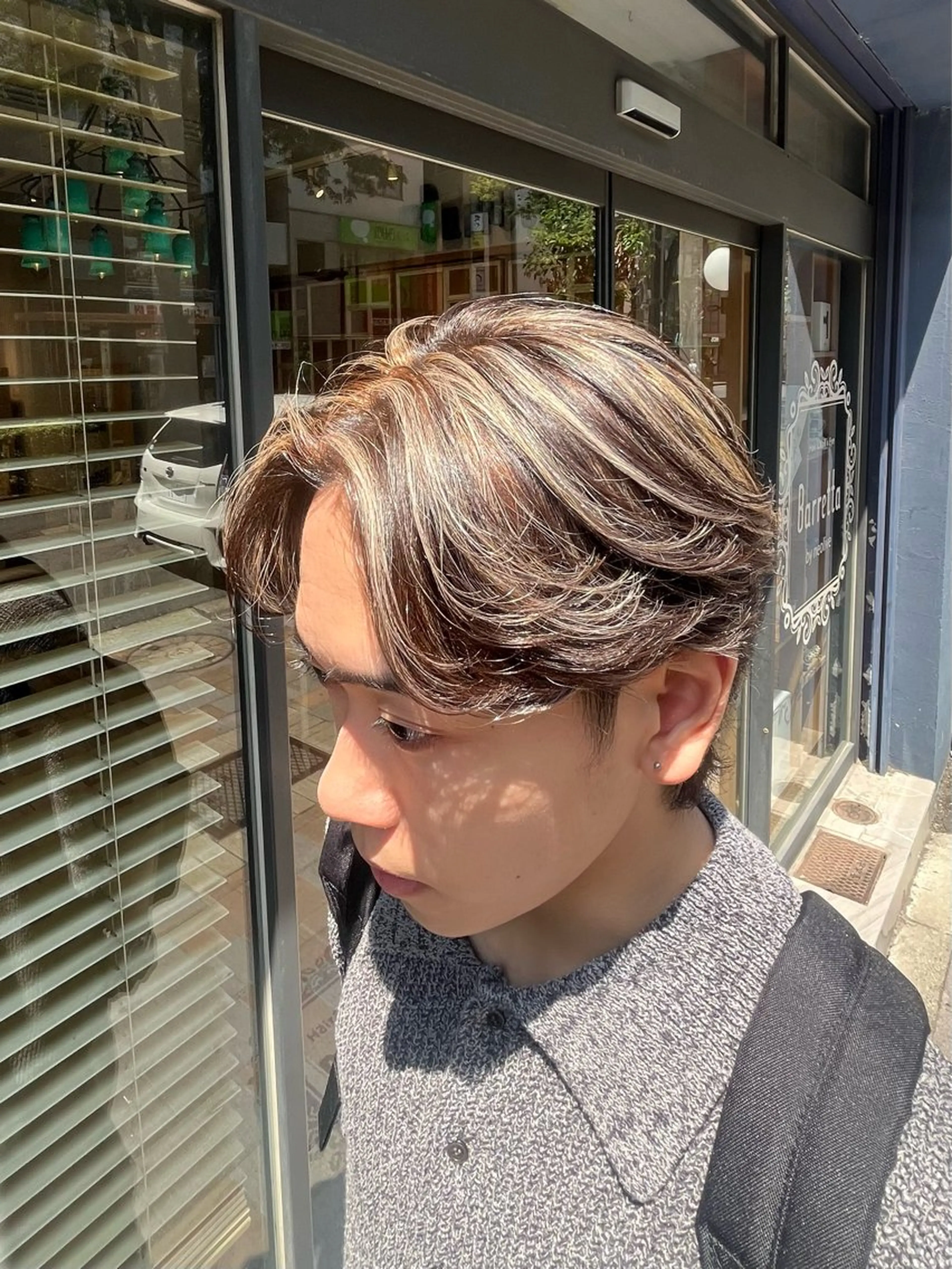 カラー パーマ メンズ カット パーマ ヤシロケンタ メンズ特化のヘアスタイル