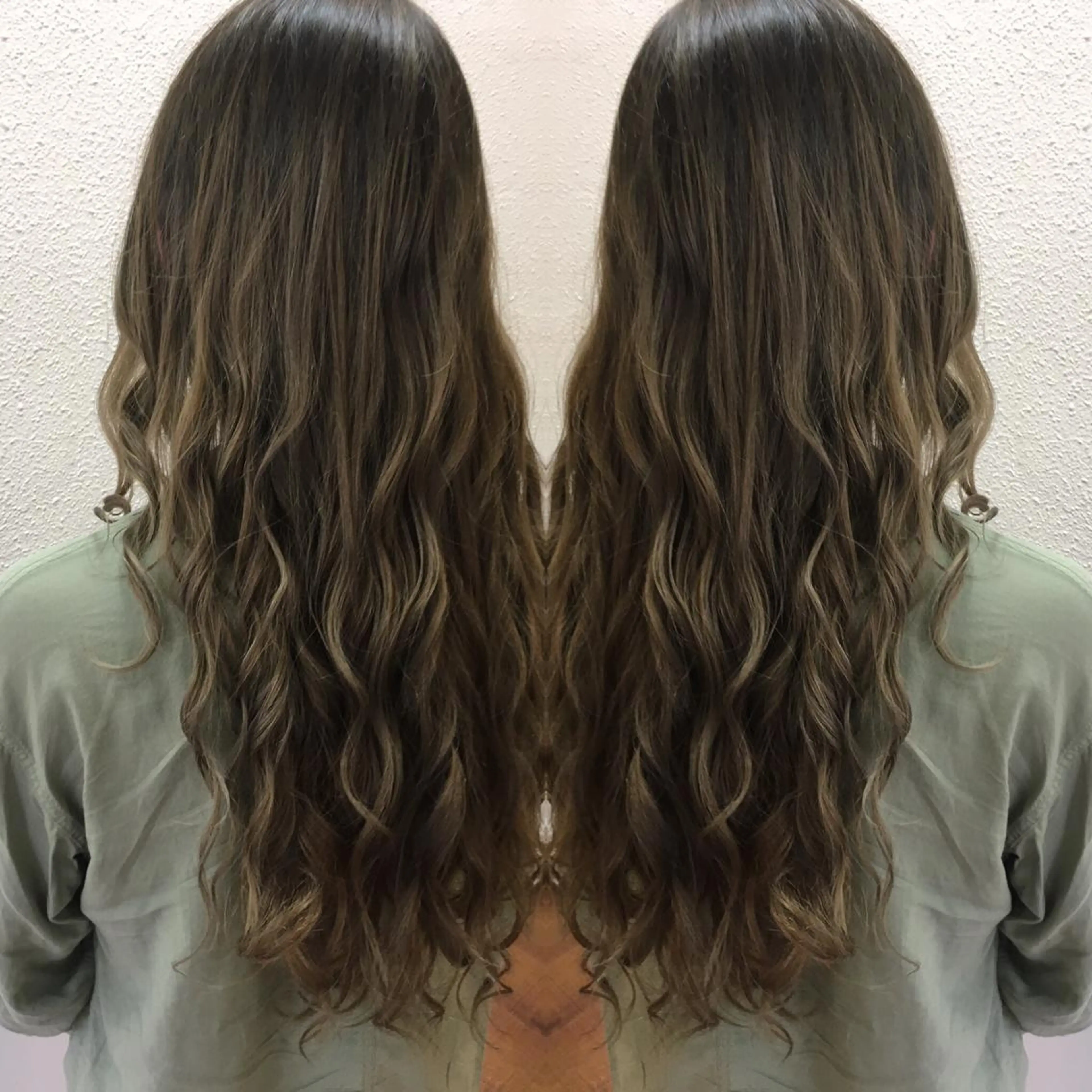 ロング カラー グレージュ ハイライトカラー ハイライト 髪質改善/美髪矯 正ヤマモトハルキのヘアスタイル