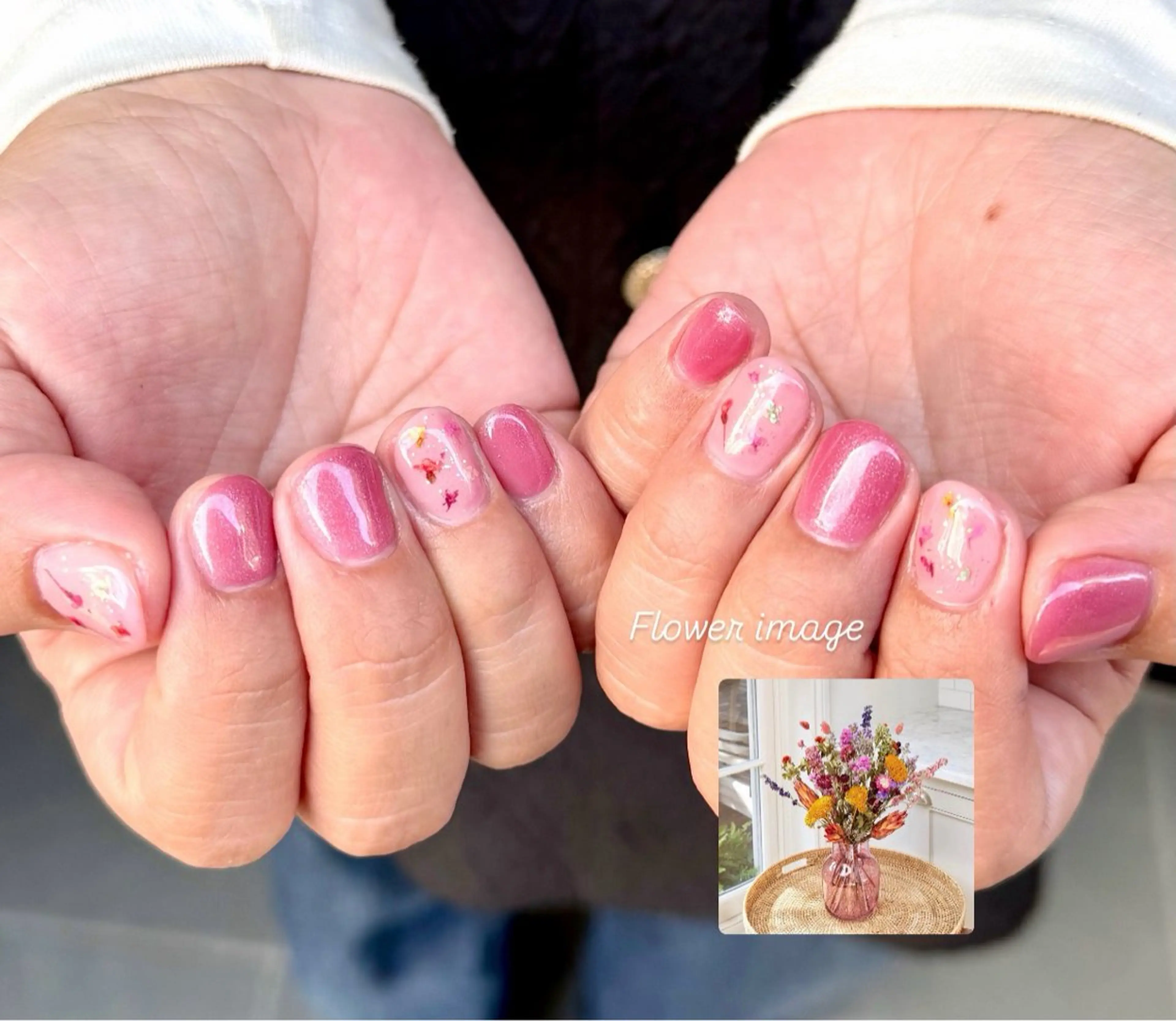 ネイル フラワーネイル ハンドネイル HazeGrass NAILのネイルデザイン