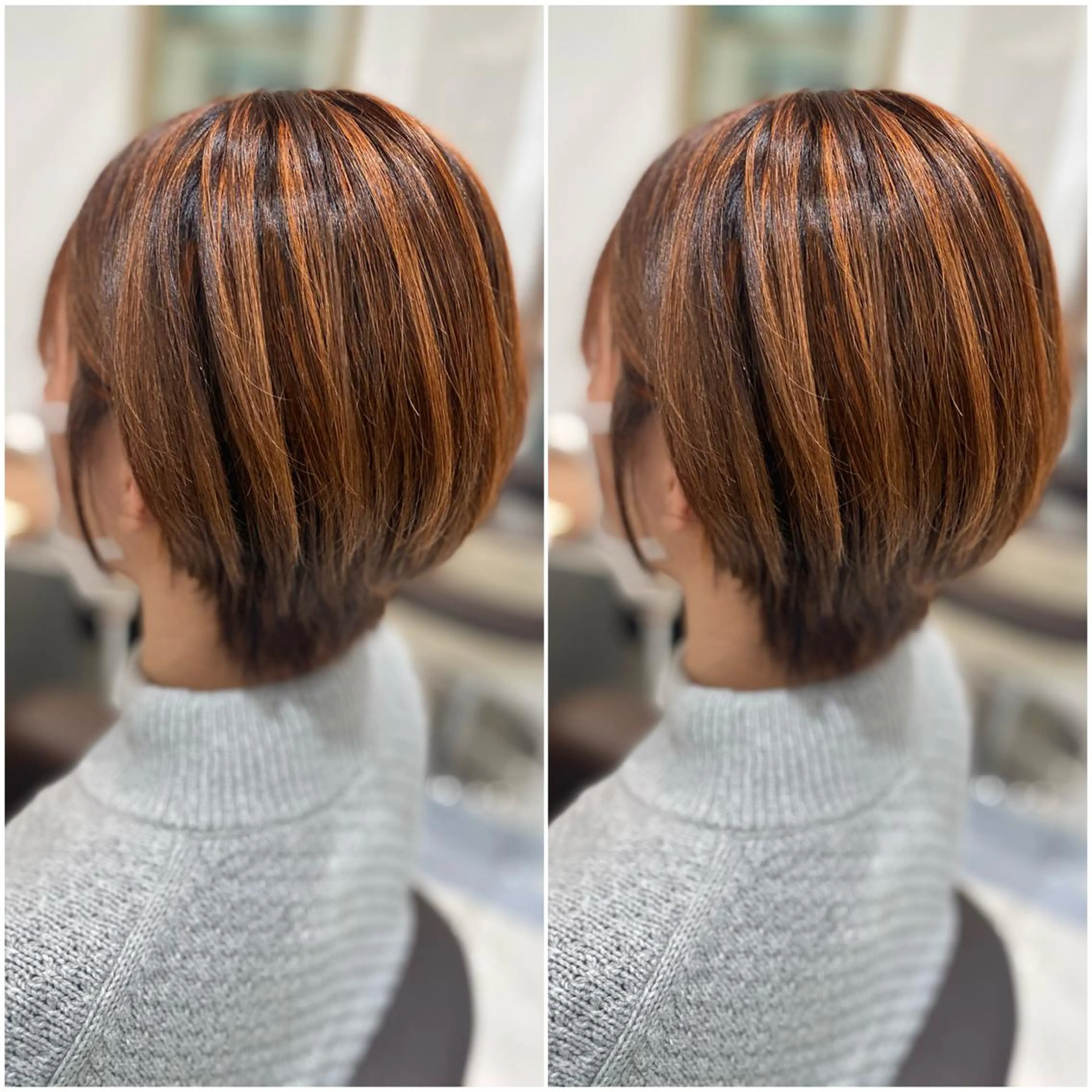 ショート カラー 全席個室　暖色カラー Zina松園優香🌸のヘアスタイル