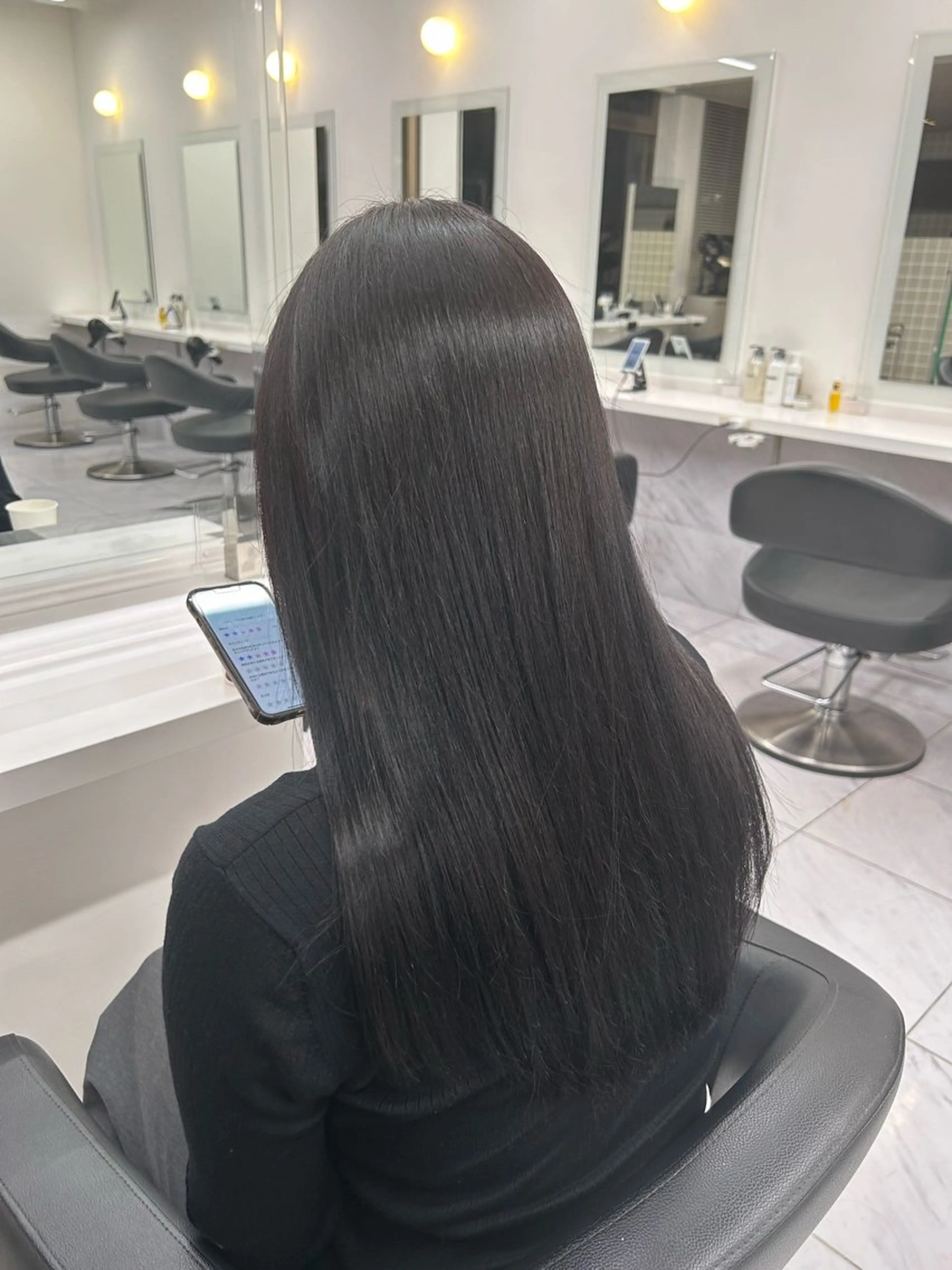 ロング カラー パーマ ヘアアレンジ メンズ キッズ ブリーチなしカラー/ ブラウン/レイヤーのヘアスタイル