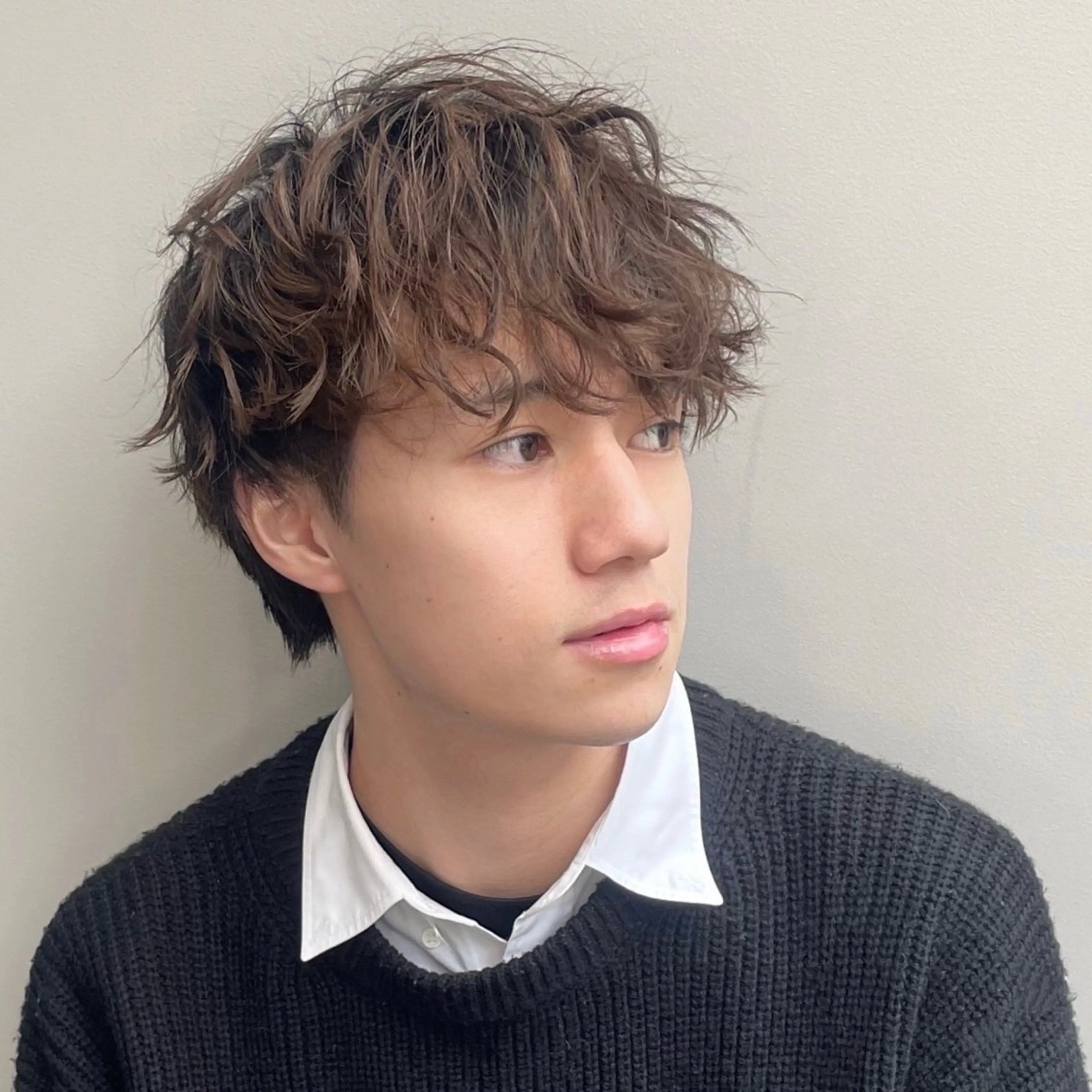 パーマ メンズ w/o by overlay所属・武蔵新城/メンズ /渡辺日那のヘアスタイル