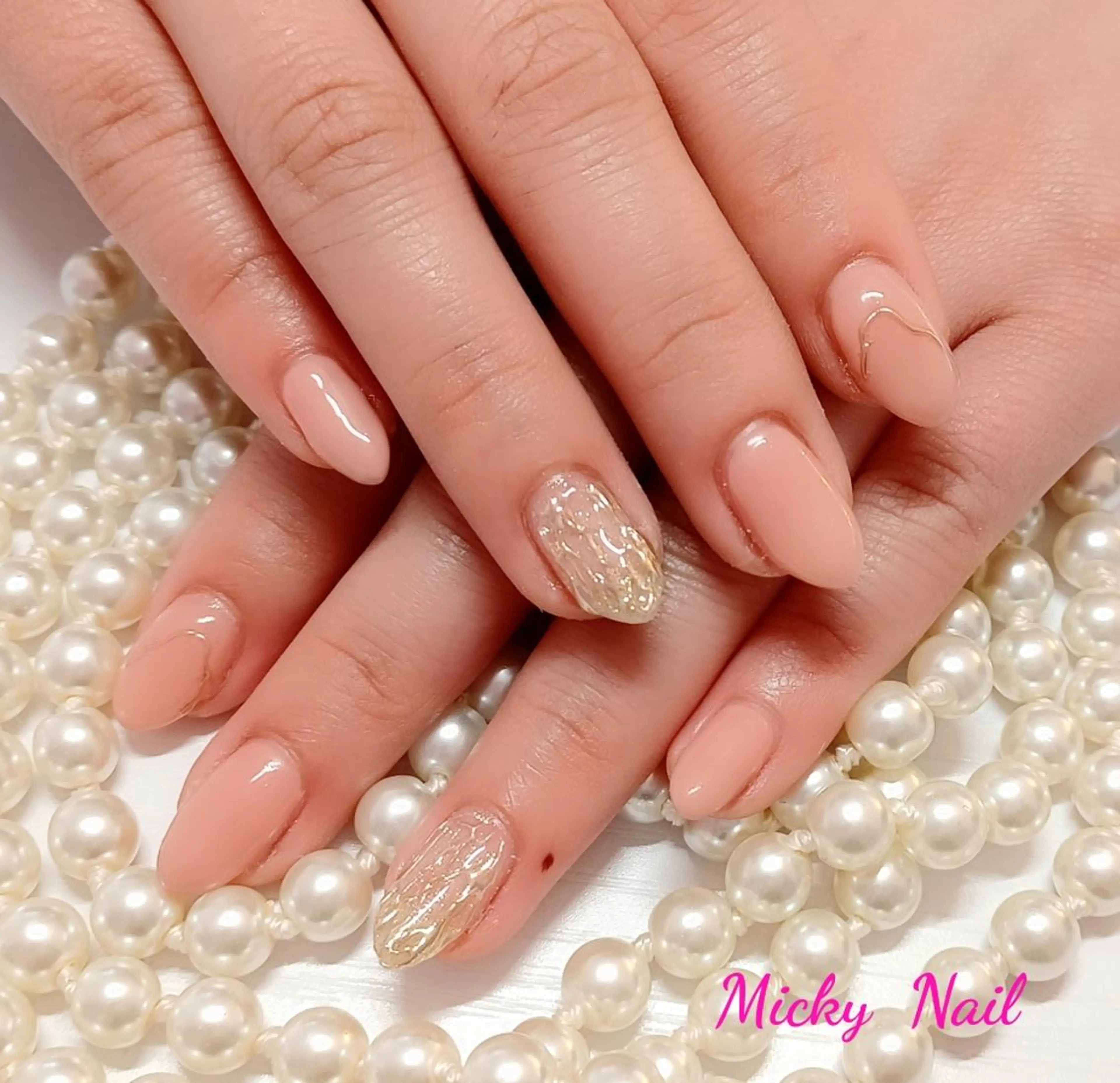 ネイル シンプルネイル Micky nail chikushinoのネイルデザイン