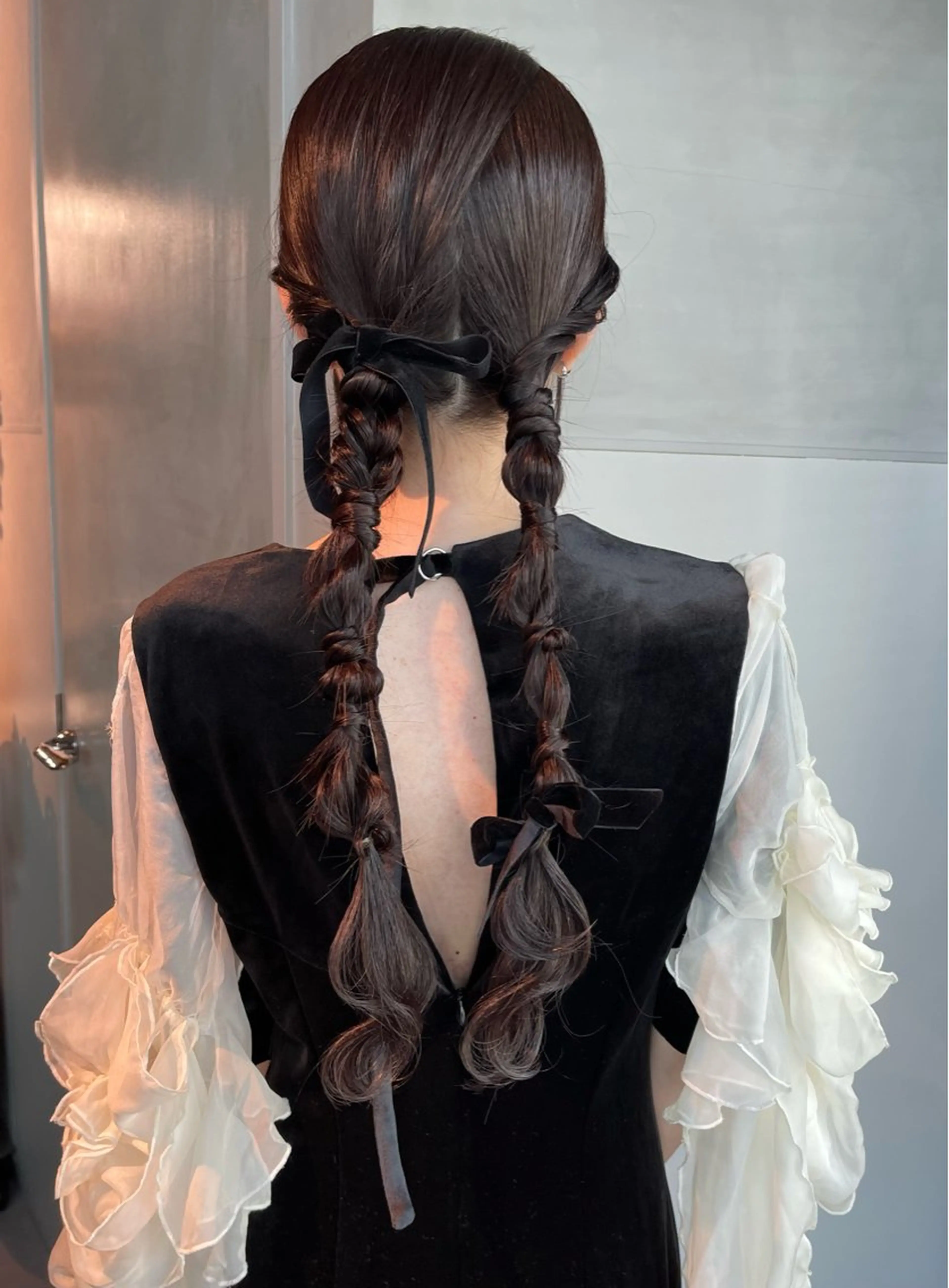 ヘアアレンジ ポニーテール 結婚式・ブライダル 卒業式のヘアスタイル ヘアセット charm《銀座》 ヘアセット/縮毛矯正のヘアスタイル