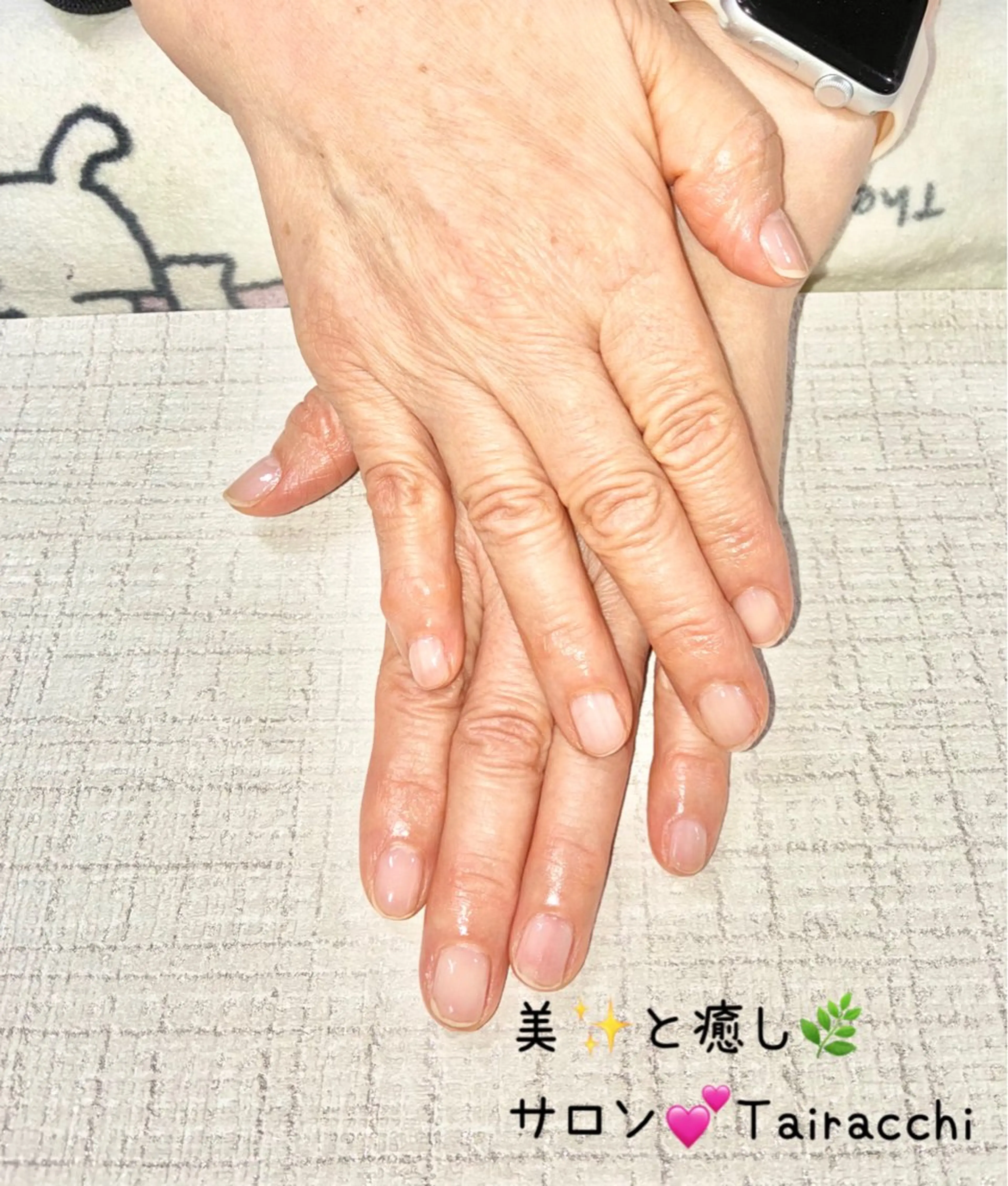 ネイル クリアネイル キラキラネイル ラメ(グリッター) ハンドネイル Tairacchi タイラッチのエステ・リラクイメージ