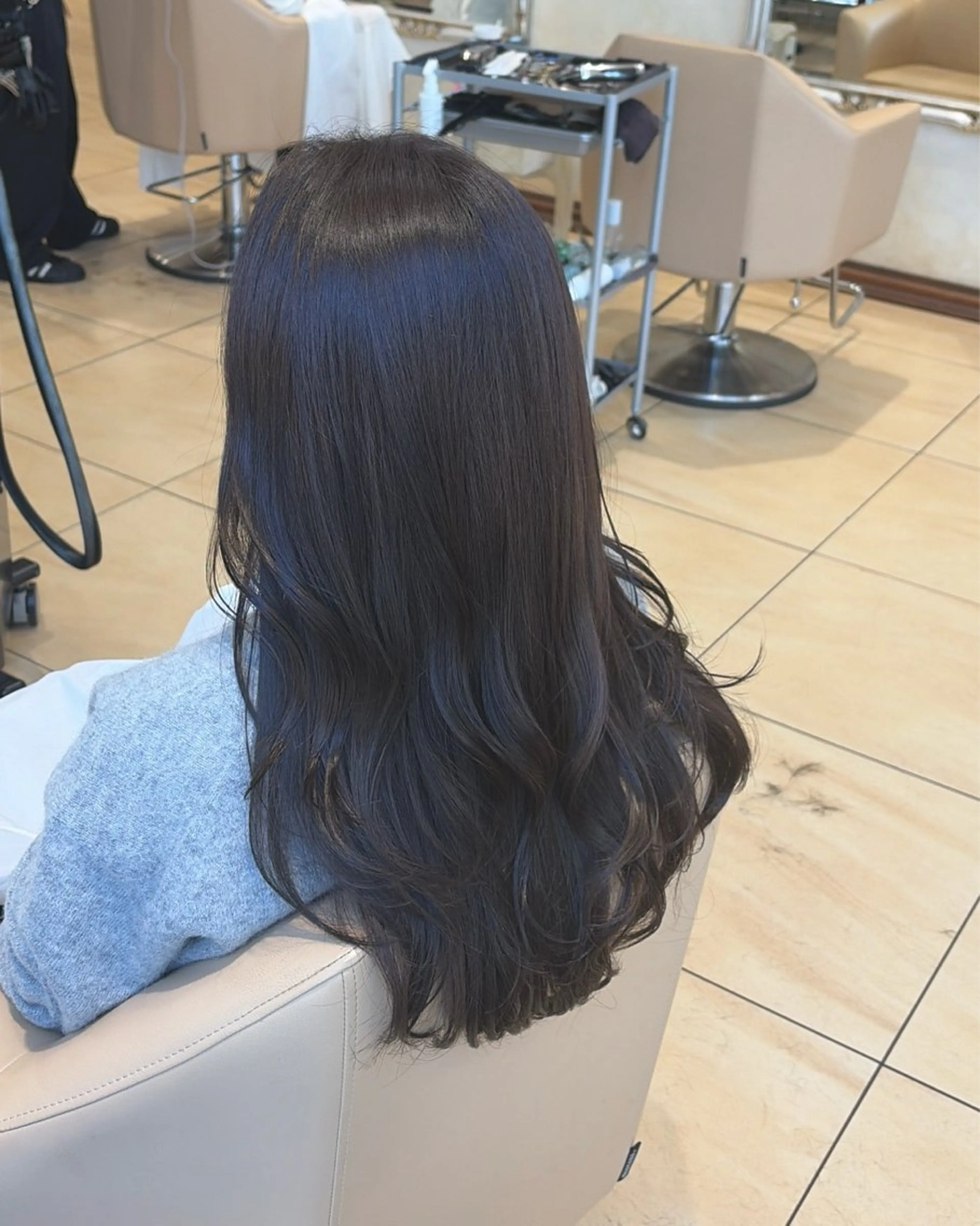 セミロング セミロングパーマ 髪質改善 縮毛矯正 トリートメント 縮毛矯正 トリートメント 地毛風ストレート/ 髪質改善/セキネのヘアスタイル