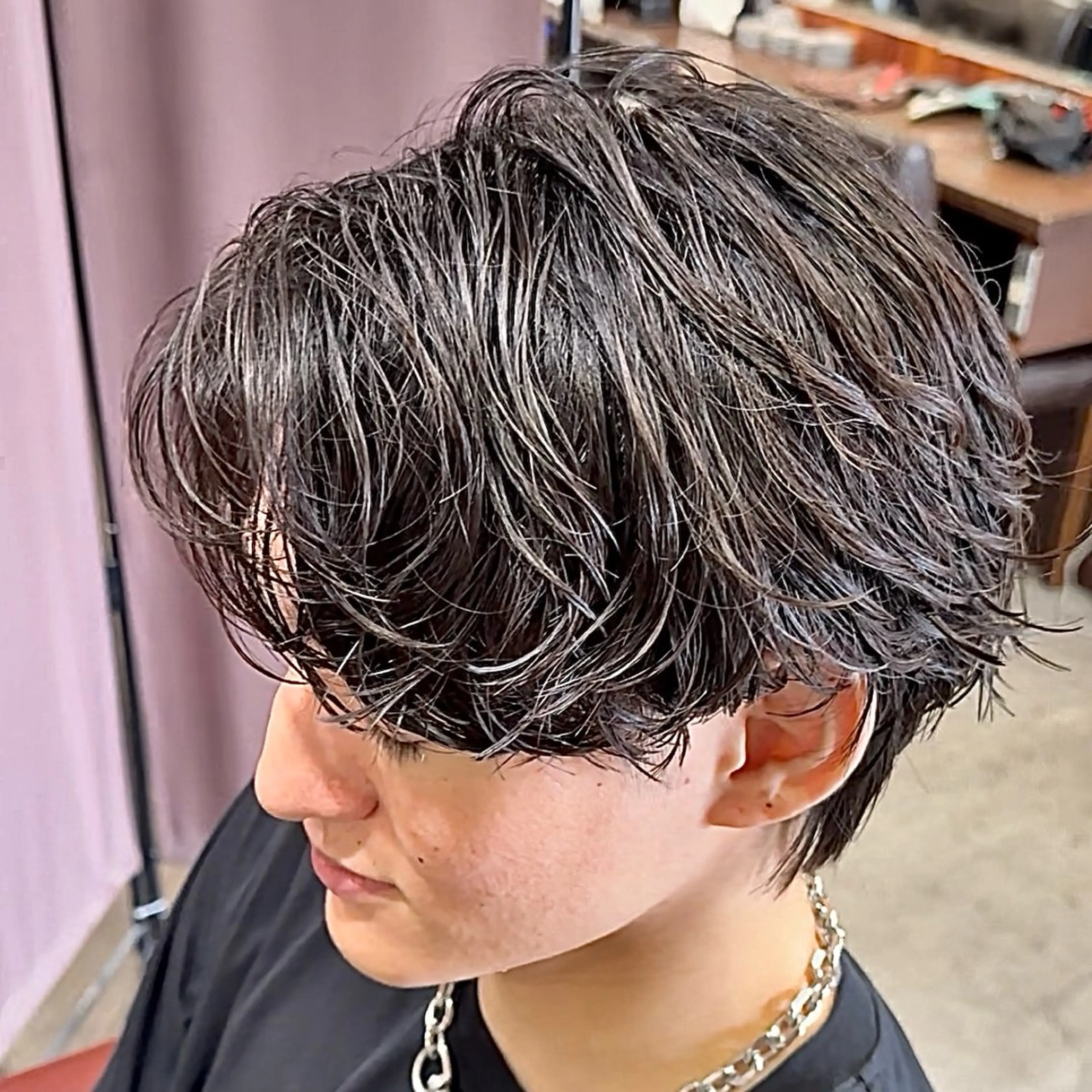 パーマ メンズ メンズパーマ カット パーマ メンズカット/パーマ /ハイライト/RYUのヘアスタイル