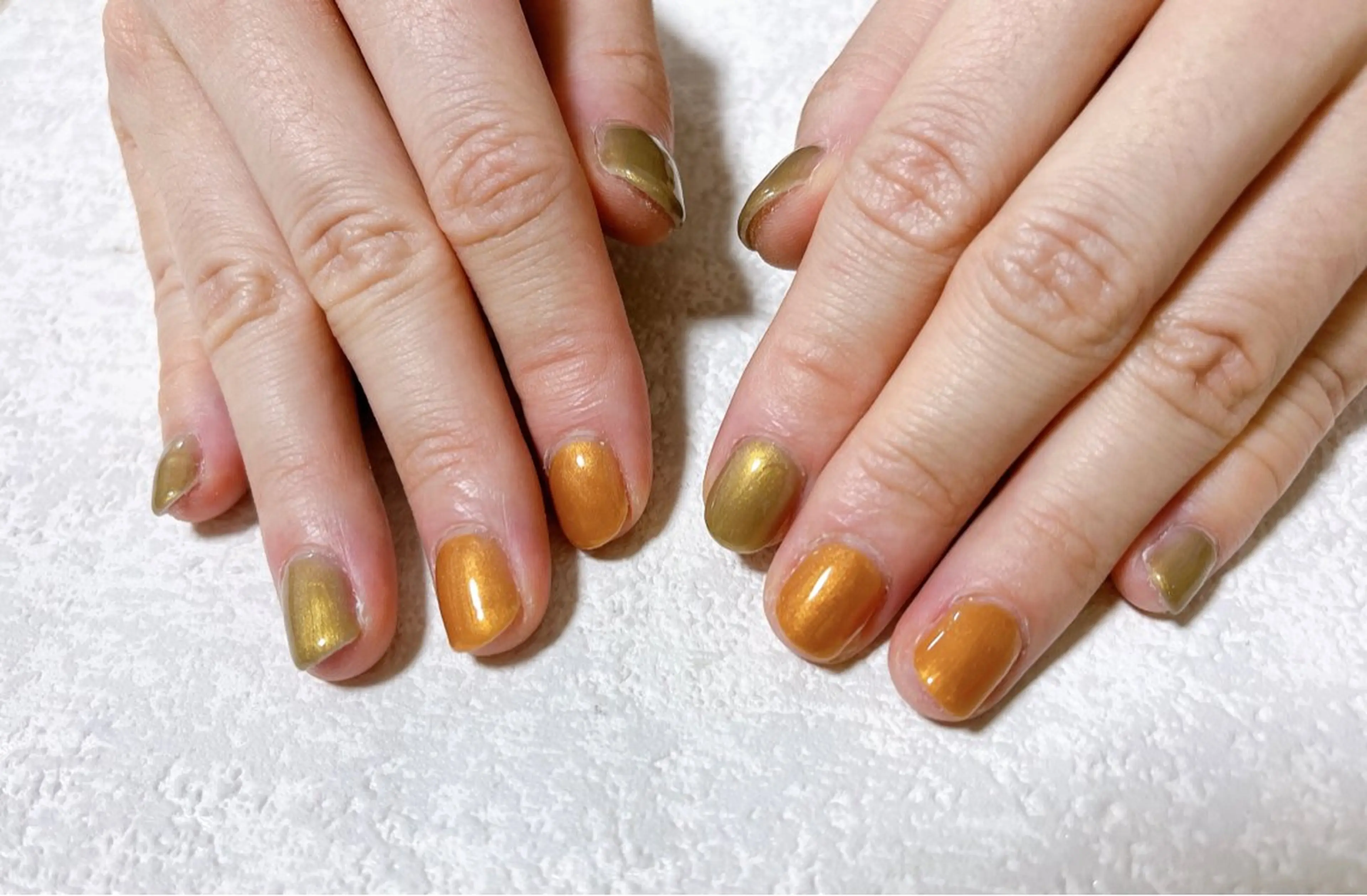 ネイル オーロラネイル フットネイル フレンチネイル ジェルネイル 韓国ネイル ハンドネイル Mogu nail 二子玉川のネイルデザイン