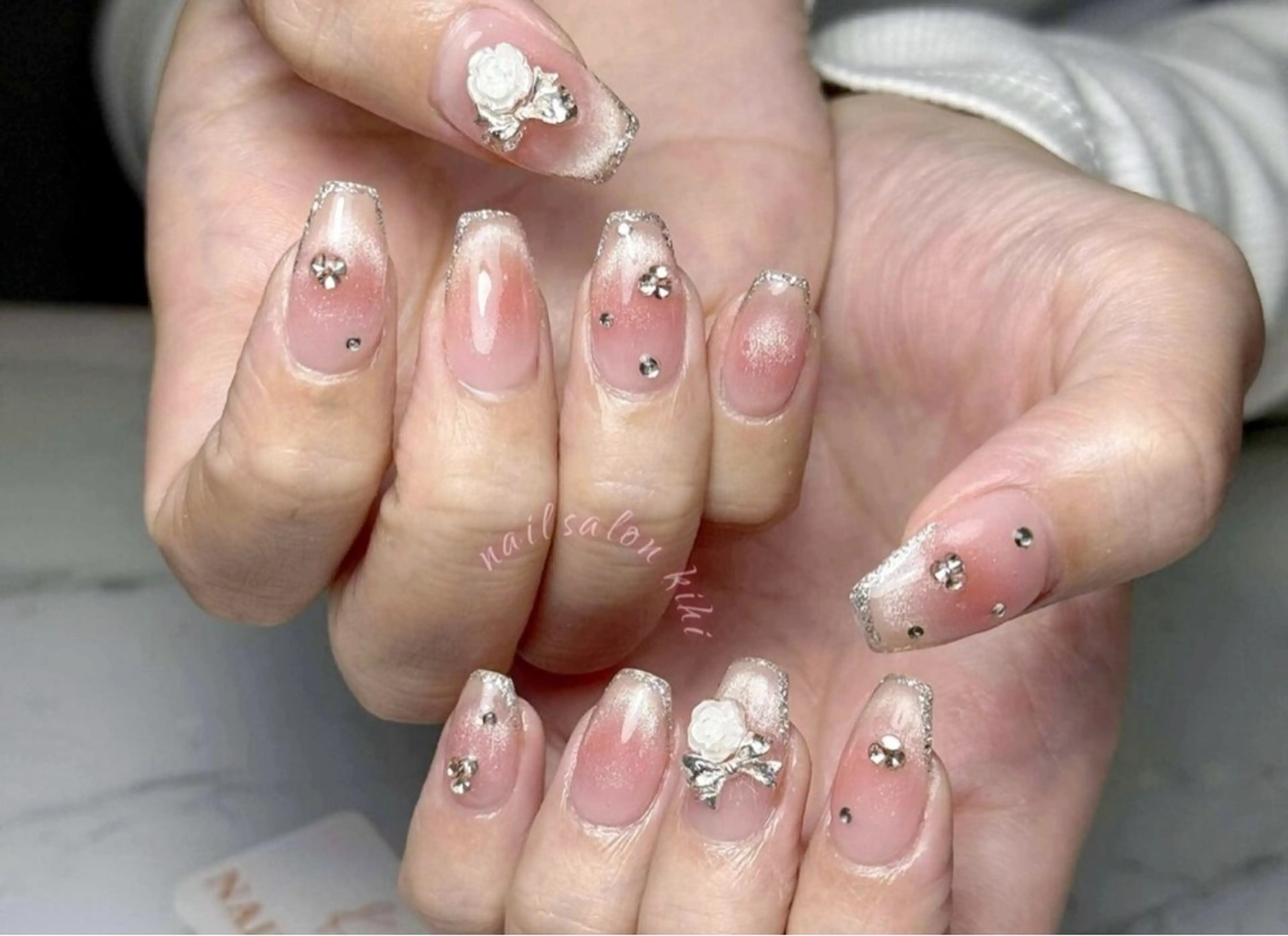 ネイル アートネイル フレンチネイル ジェルネイル グラデーション 韓国ネイル Nail Salon kihi大塚店のネイルデザイン