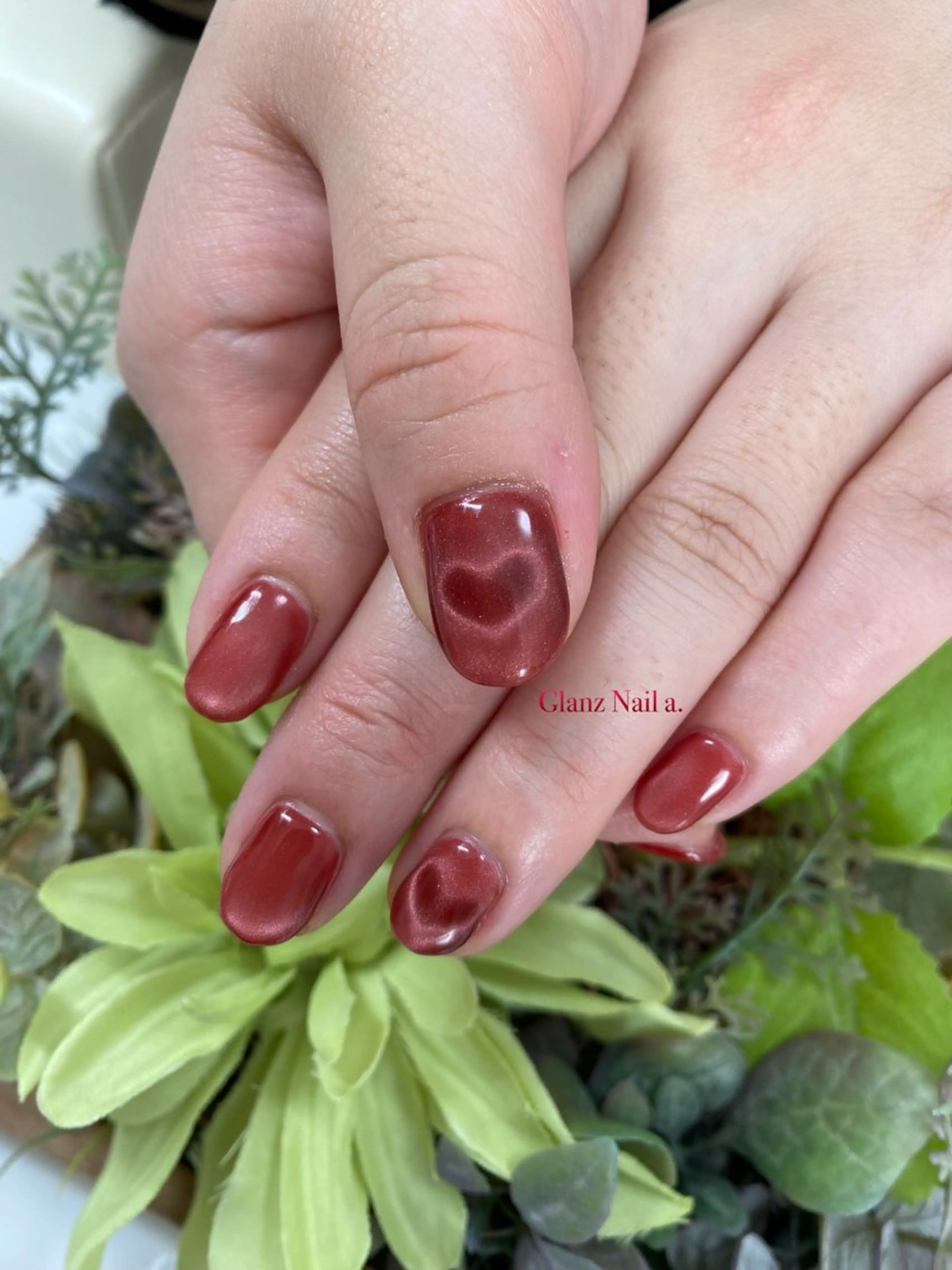 ネイル ハート Glanz  Nail aのネイルデザイン