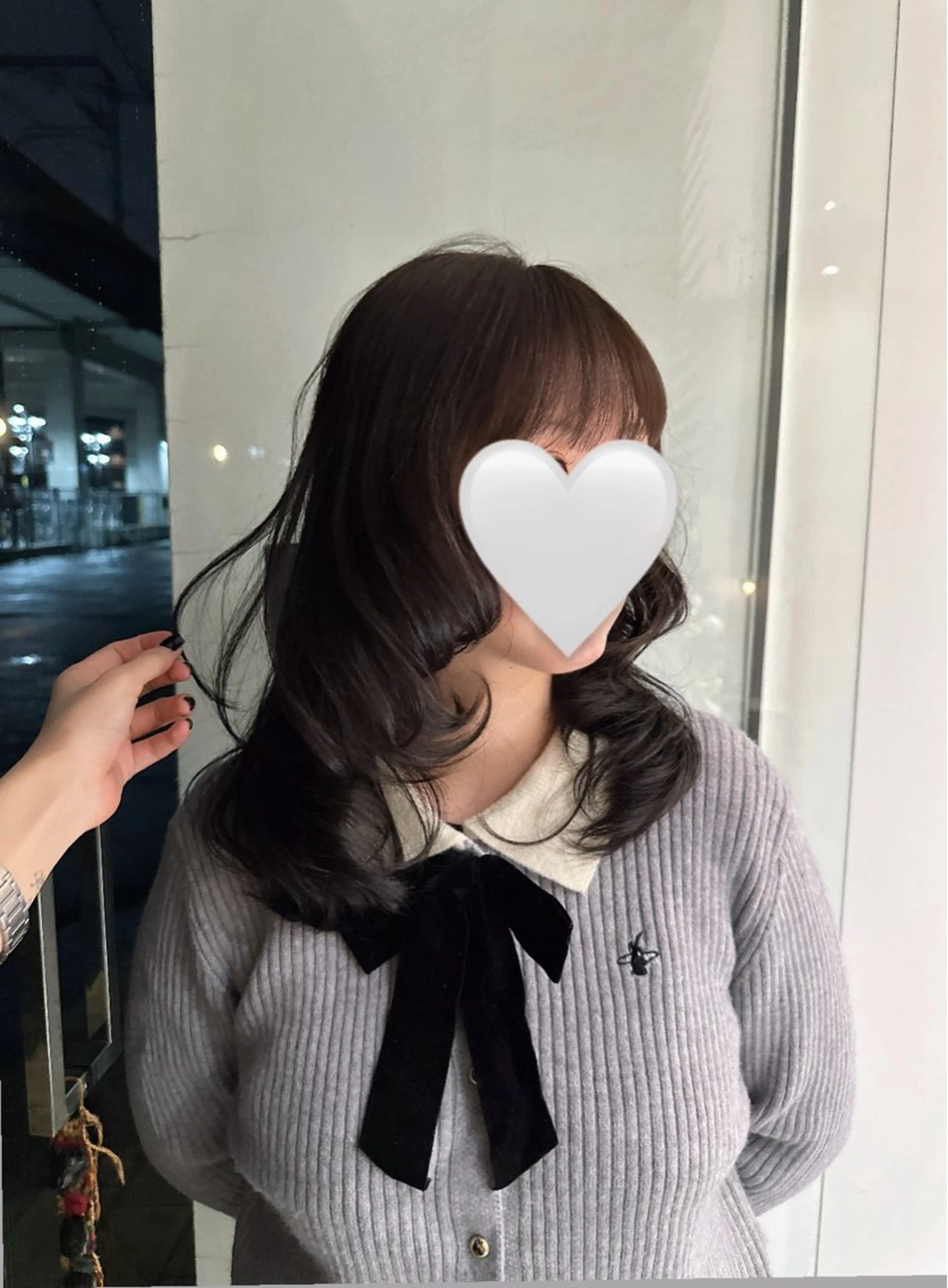 セミロング カラー octo所属・梅澤 杏菜のヘアスタイル