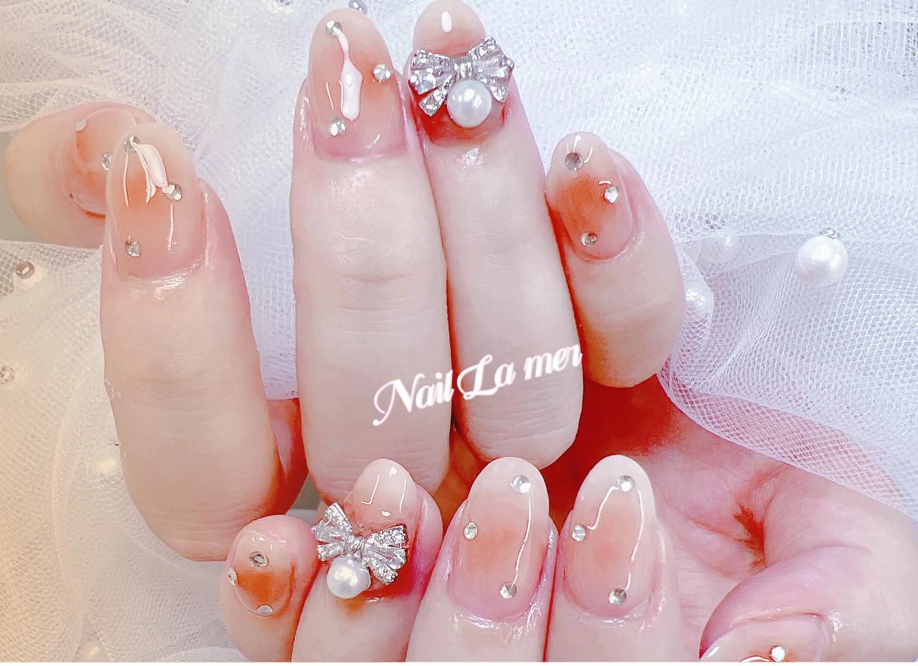 🌈ハンド🌈💝人気チークネイル💝持ち込みデザインオフ込み120分💞初回オフ無料💞の写真