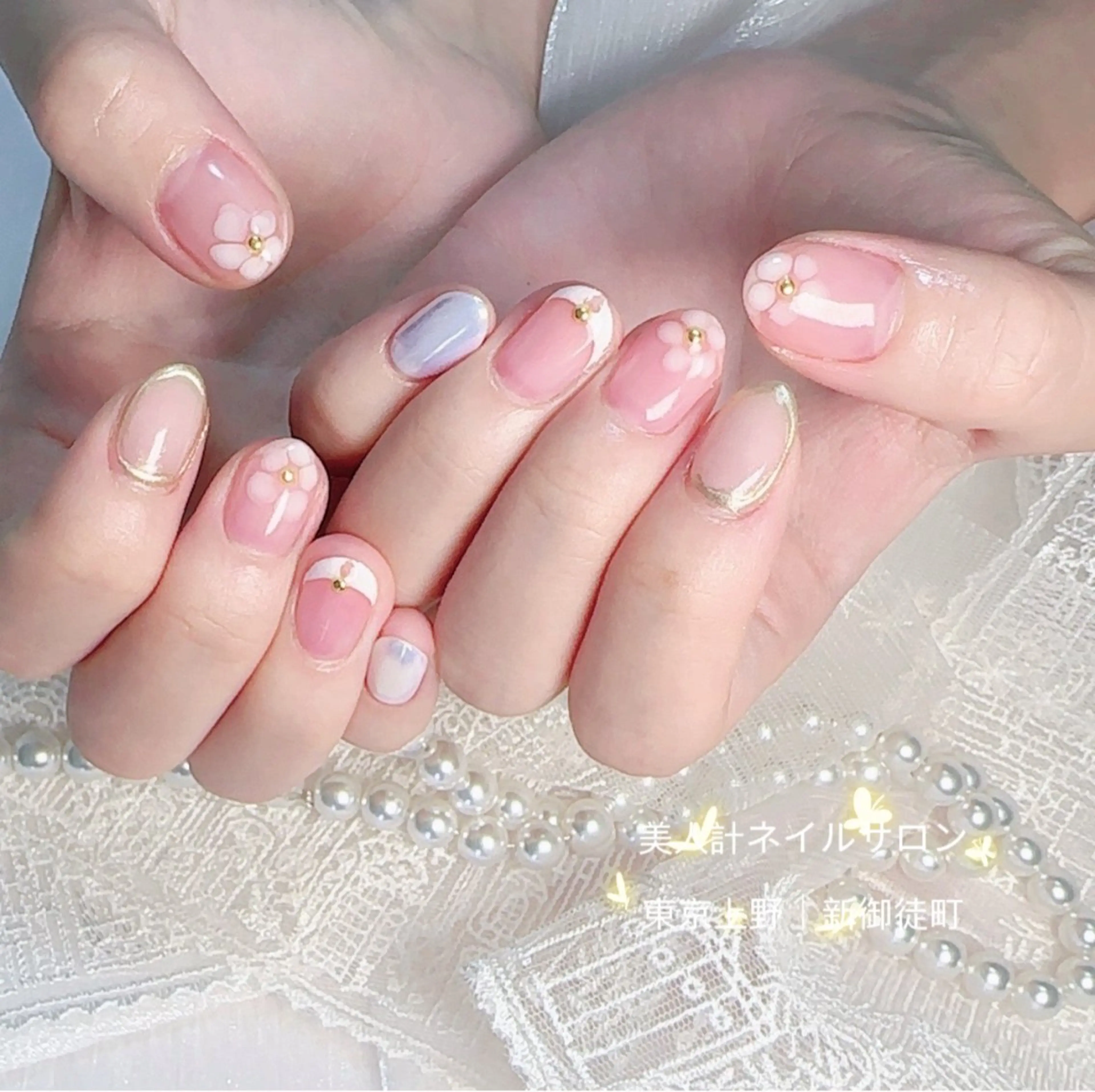 ネイル 持ち込み ハンドネイル 美人計ネイルサロン所属・中山 美月のネイルデザイン