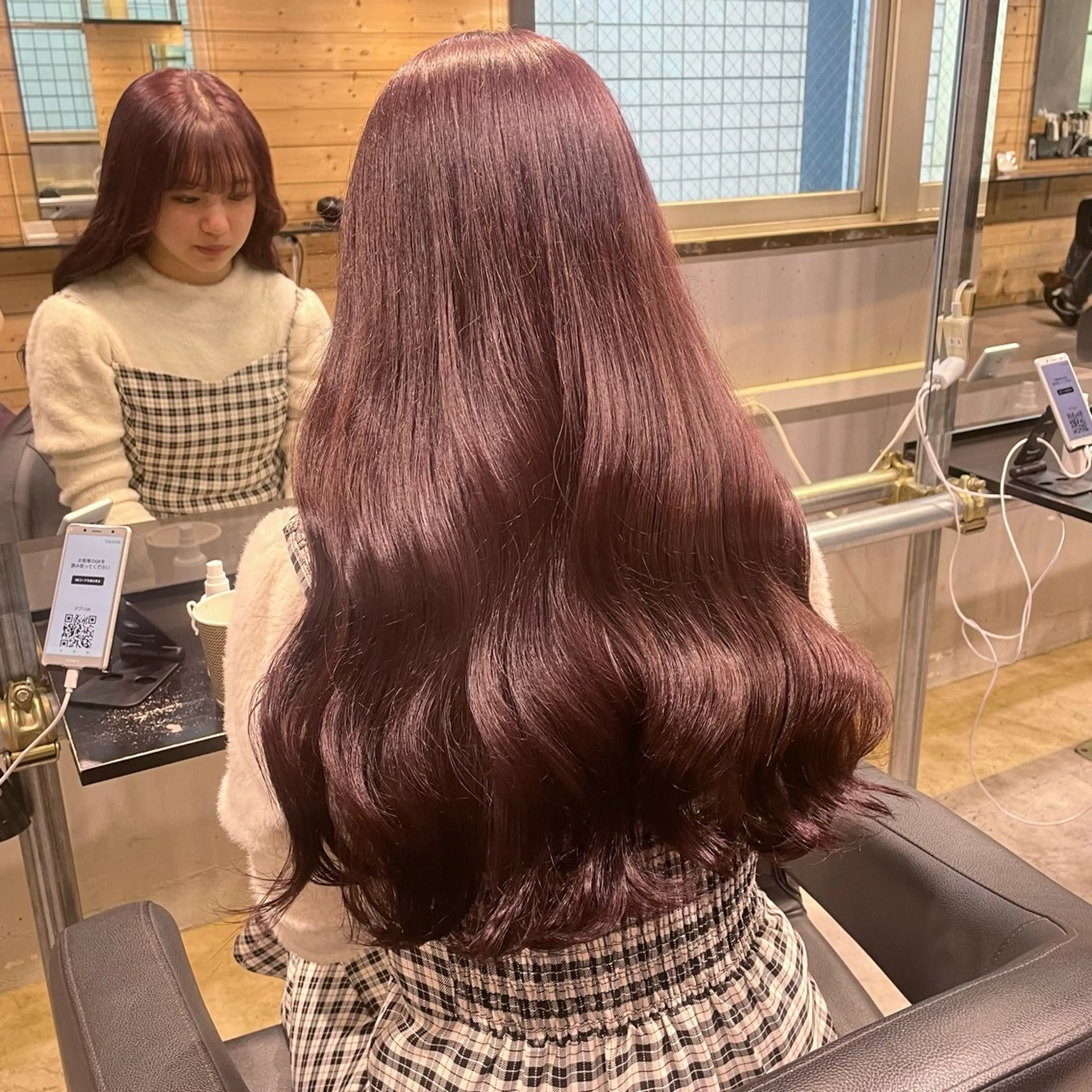 ロング ヘアカラー 盛れる暖色🎀ガーリ ーヘア🎀きっかのヘアスタイル