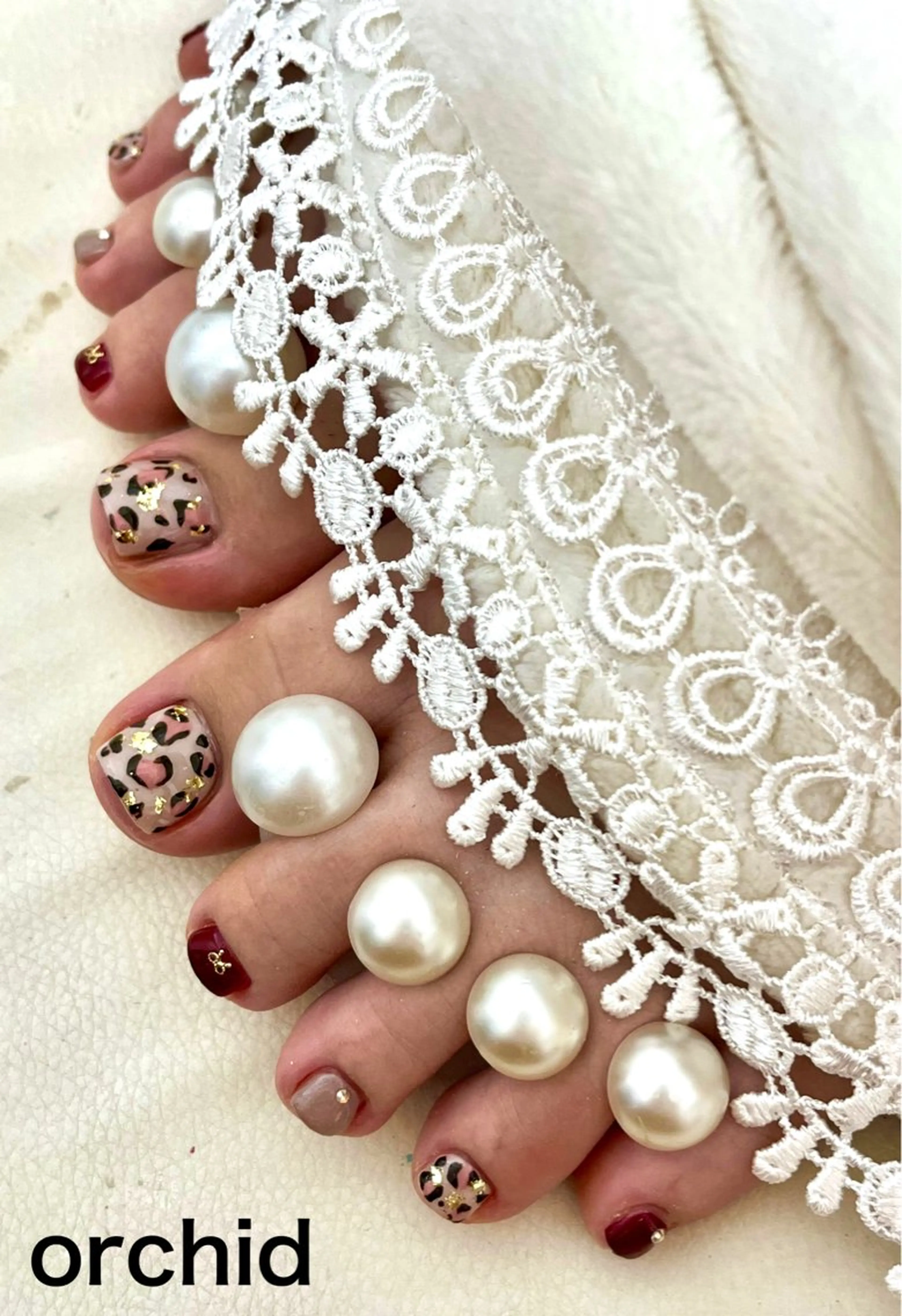 ネイル フットネイル orchid ♡オーキッドのネイルデザイン