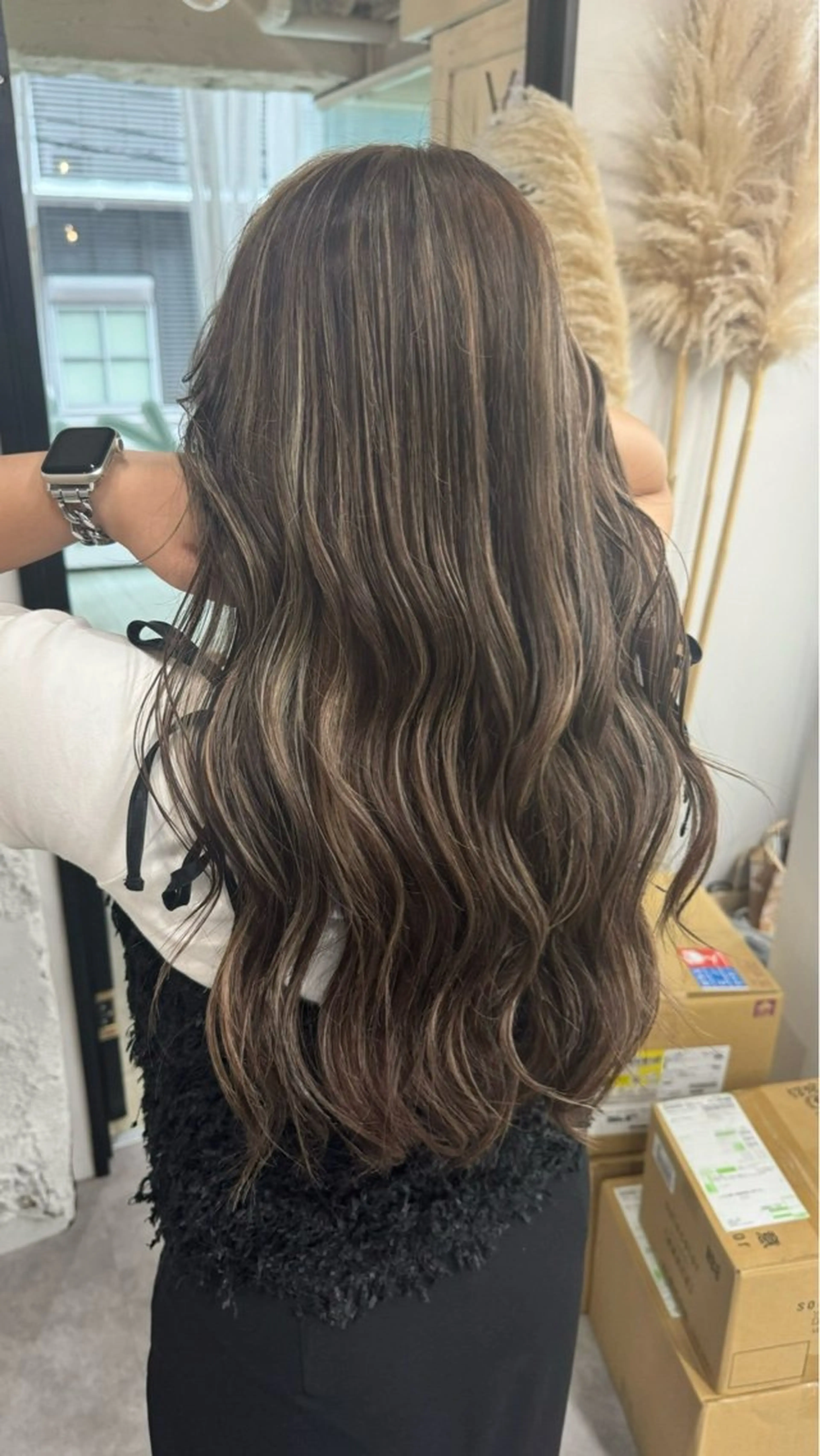 ロング カラー ヘアアレンジ カット ヘアカラー トリートメント 久米 治仁のヘアスタイル