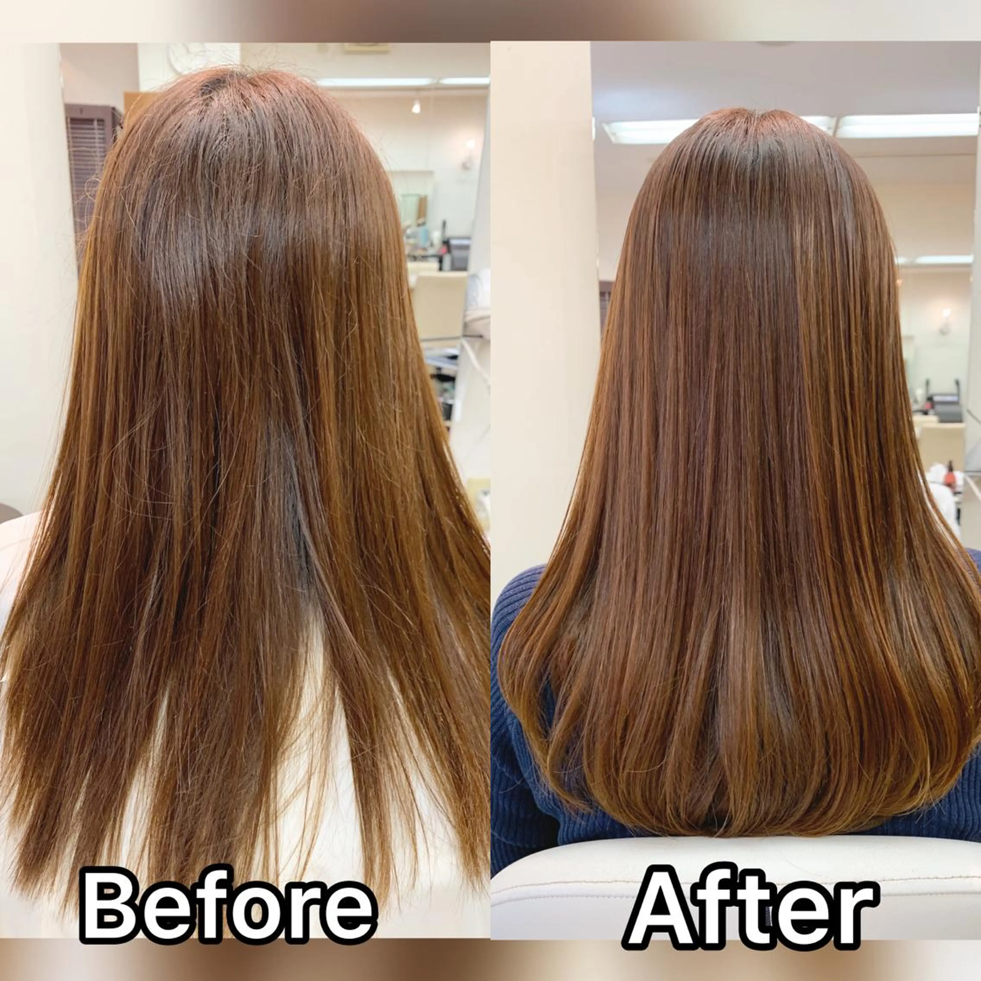 セミロング カット 縮毛矯正 H所属・H (エイチ) 烏丸御池店のヘアスタイル