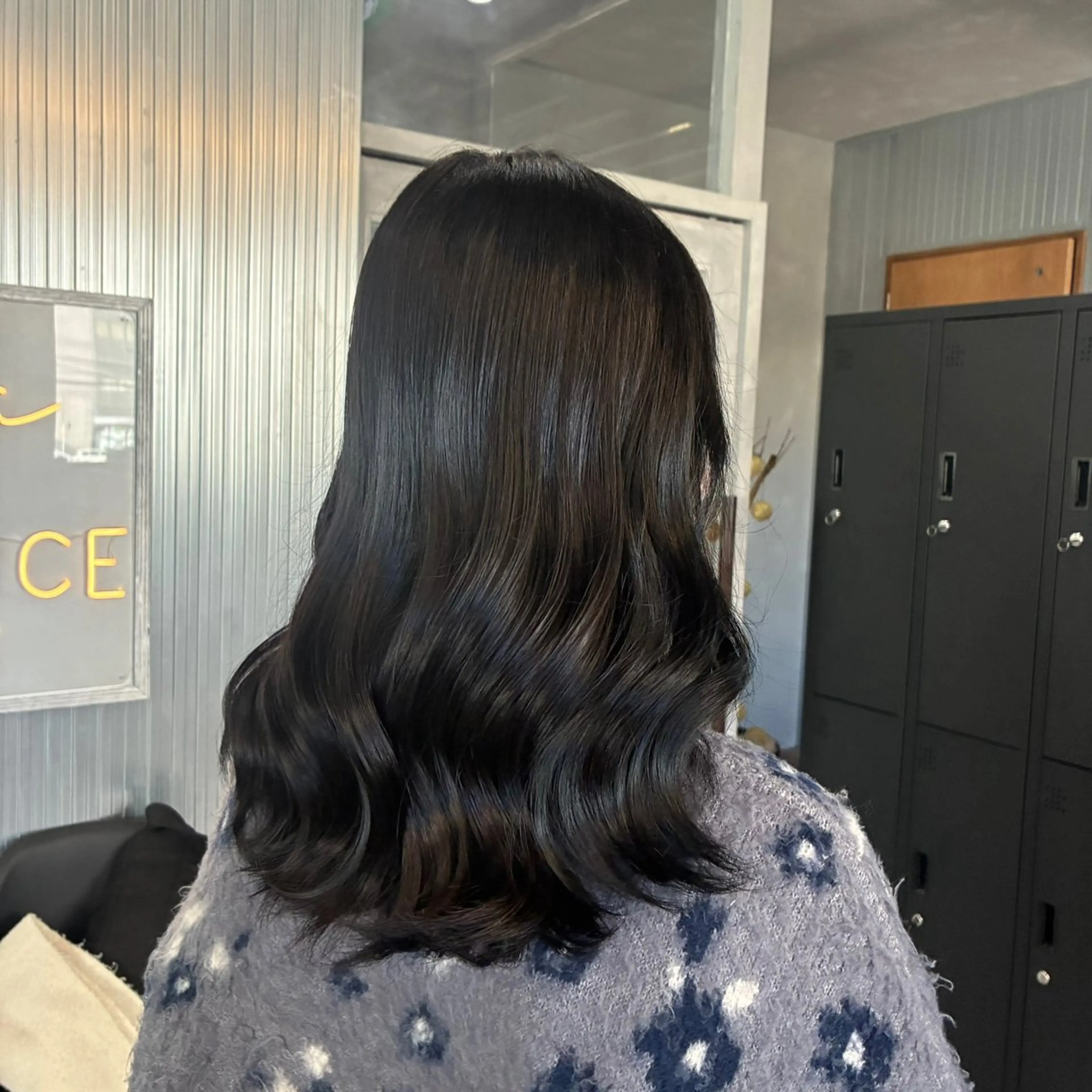 セミロング カラー 黒髪 透明感カラー トリートメント ヘアカラー Saya/郡山 /艶カラー💫のヘアスタイル