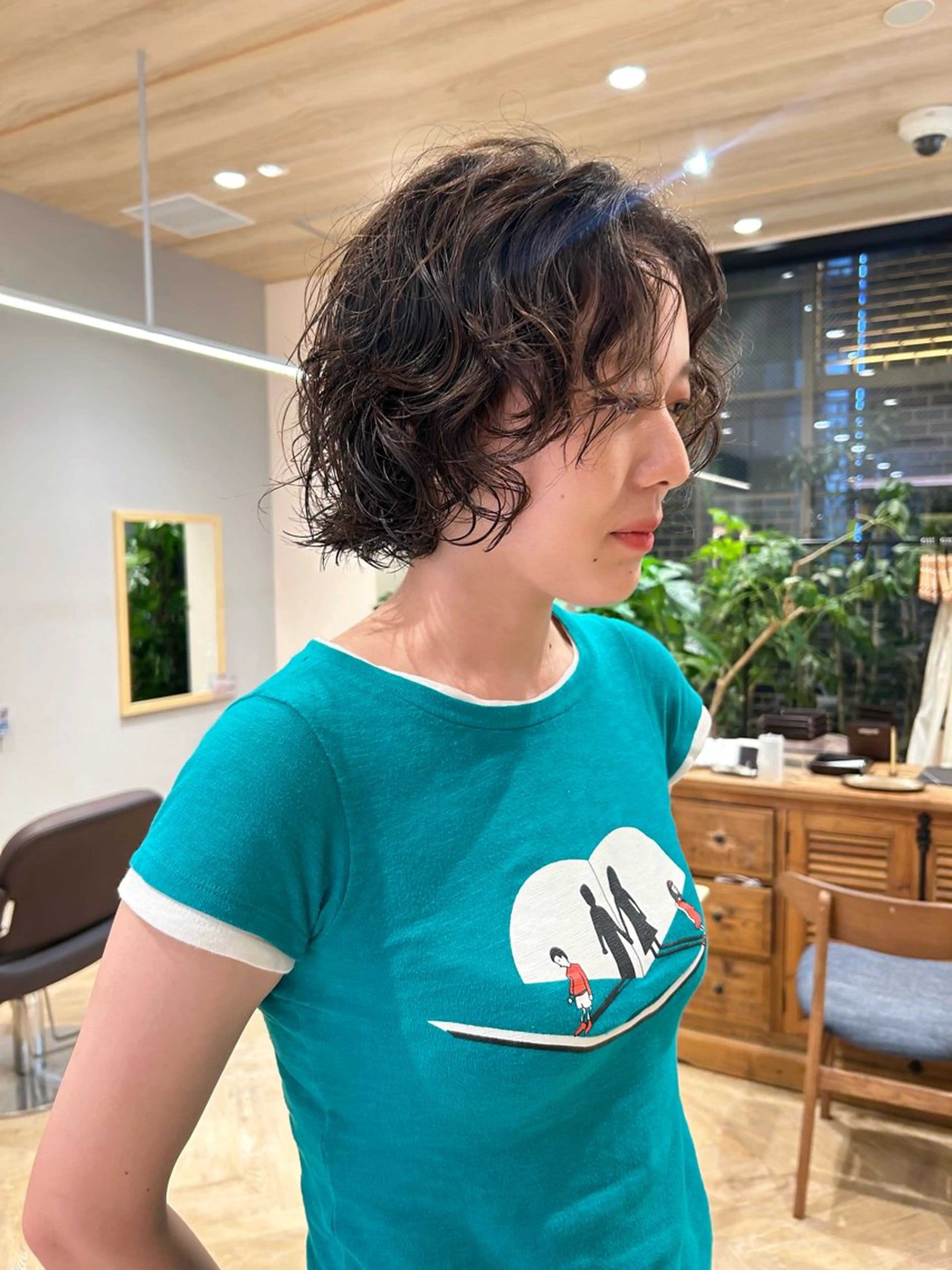 ショート パーマ ボブ tricca  ginza所属・ボブ・レイヤー ・パーマ【iri】のヘアスタイル