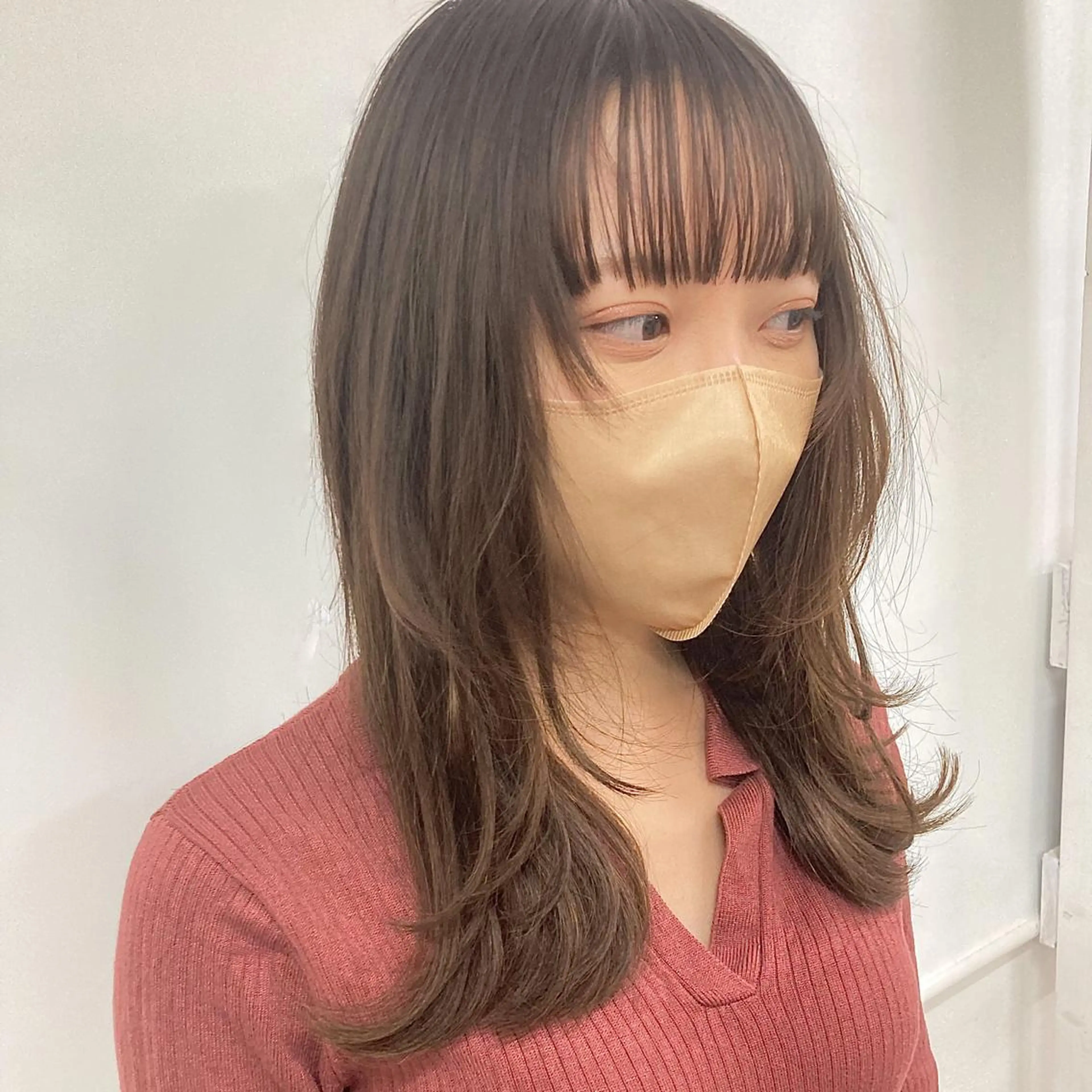 ミディアム ウルフレイヤー エクステ/kokiのヘアスタイル