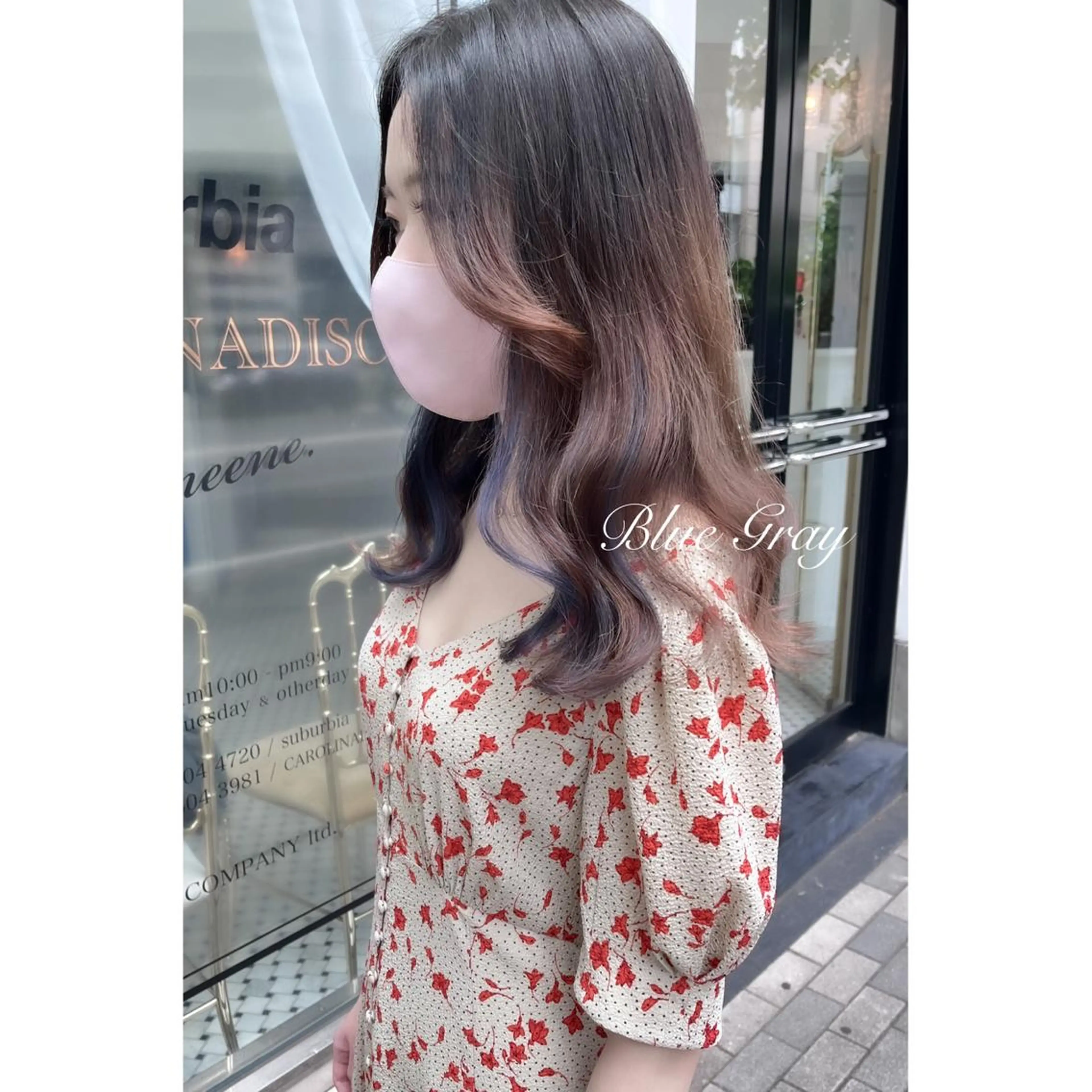 セミロング カラー ブリーチ ヘアカラー LOTTA CUCCI所属・miyu /トレンド カラー×艶髪のヘアスタイル