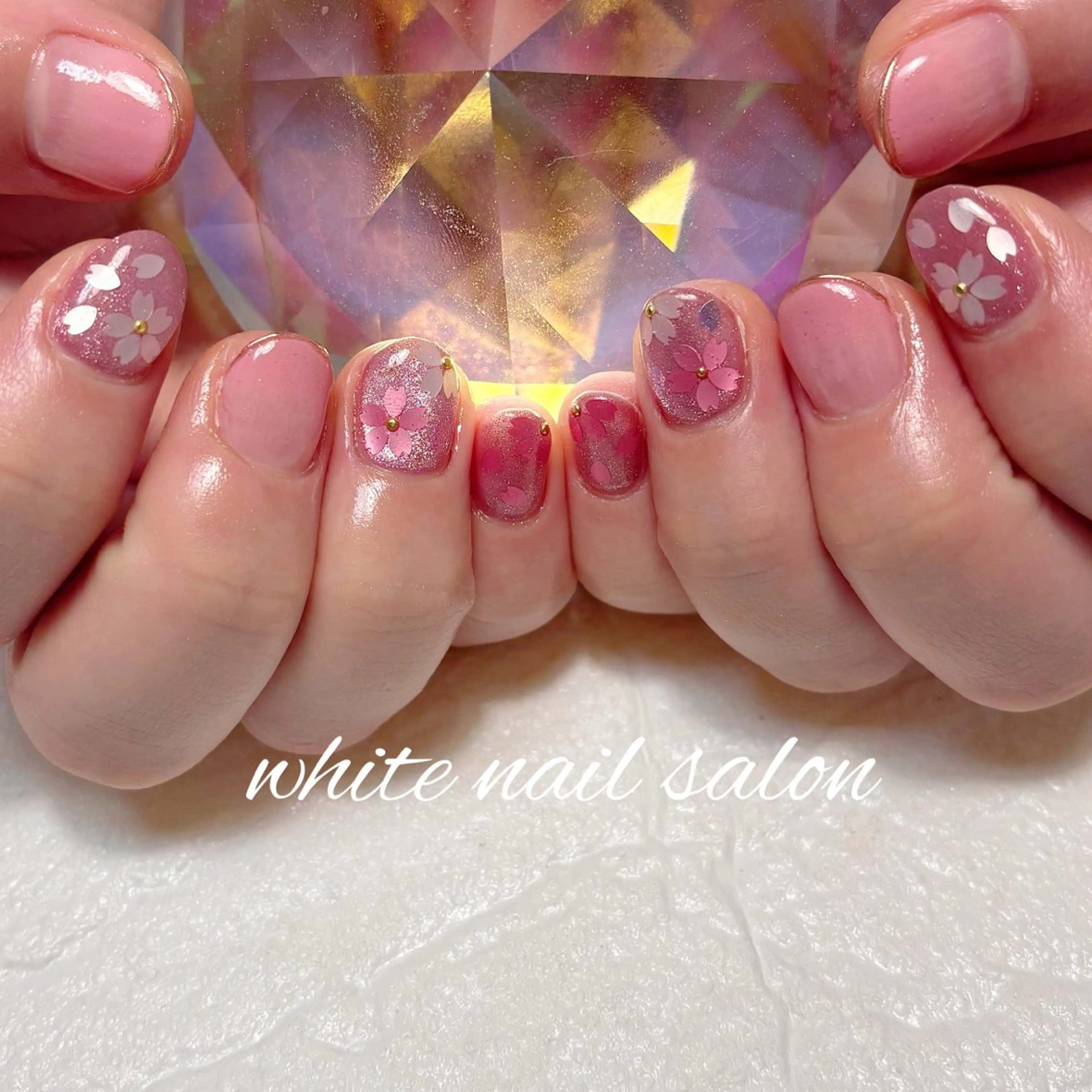 ネイル フットネイル ラメ(グリッター) ハンドネイル white nail salonのネイルデザイン